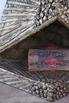 Brutalismus der Jahrhundertmitte Adrian Pearsall: „Faux Fireplace“