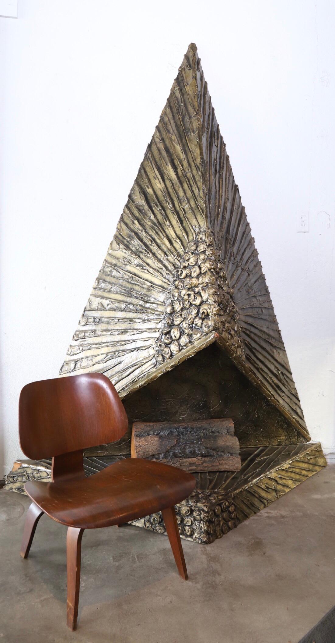 Mid-20th Century Midcentury Brutalist  Faux Fireplace by Adrian Pearsall