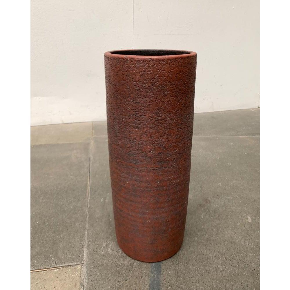 20th Century MidCentury Brutalist German Floor Vase in the Style of Krösselbach Keramik For Sale