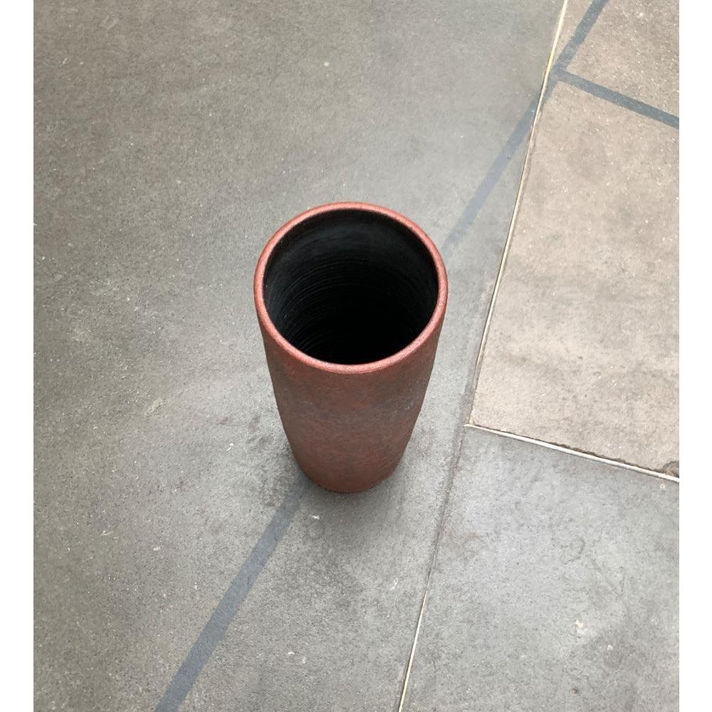 MidCentury Brutalist German Floor Vase in the Style of Krösselbach Keramik For Sale 1