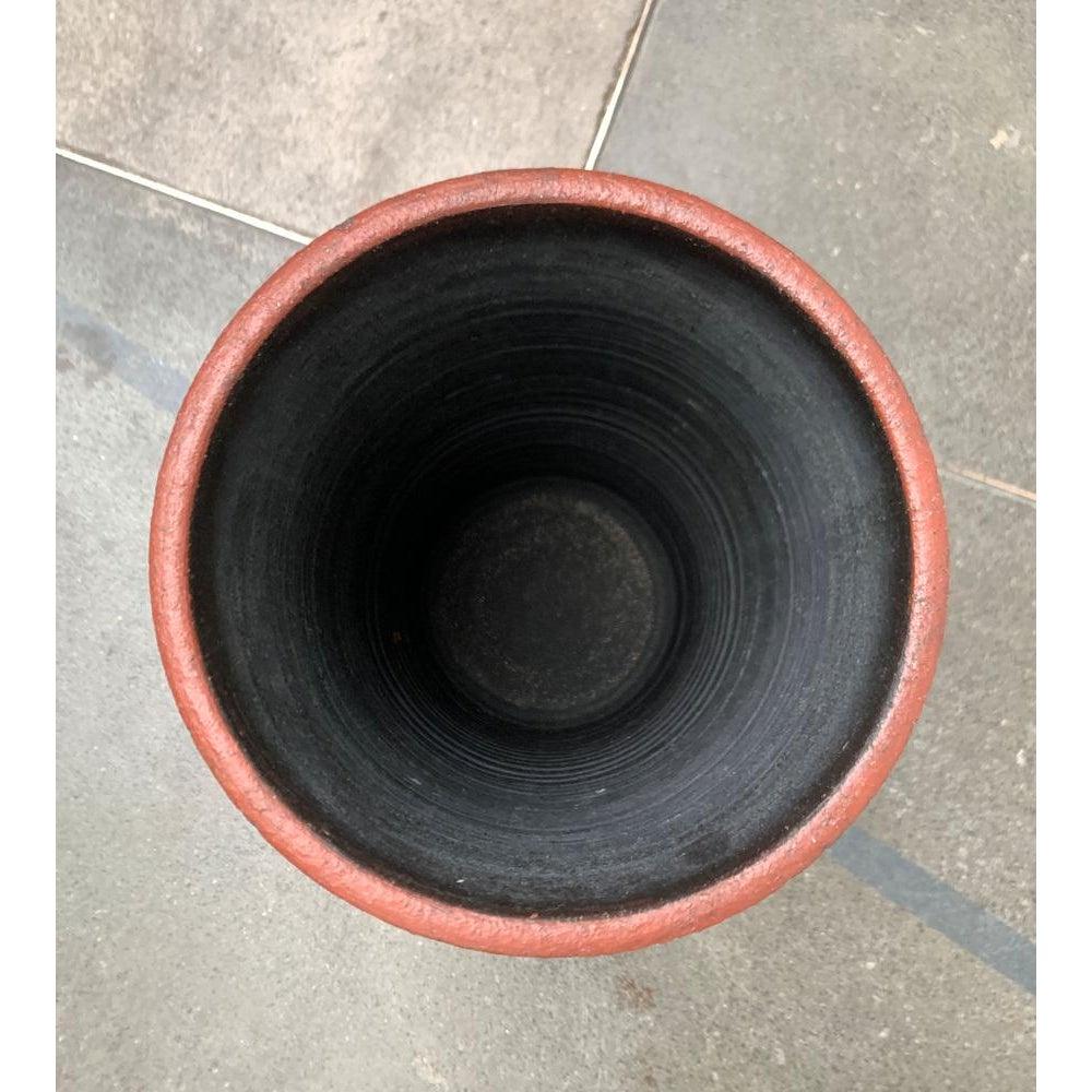MidCentury Brutalist German Floor Vase in the Style of Krösselbach Keramik For Sale 2