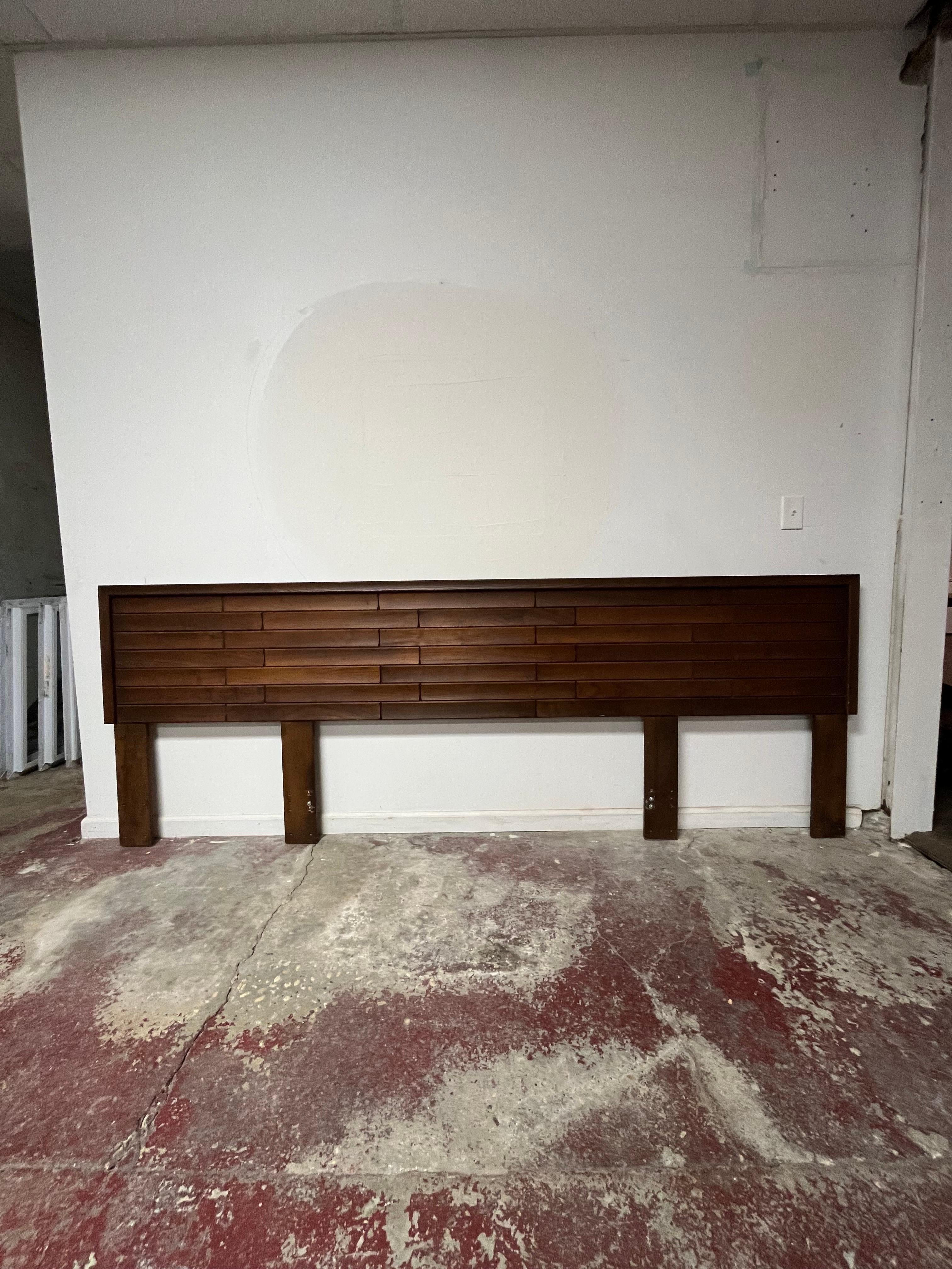 Canadian Mid Century Brutalist Headboard by Tabago Canada For Sale