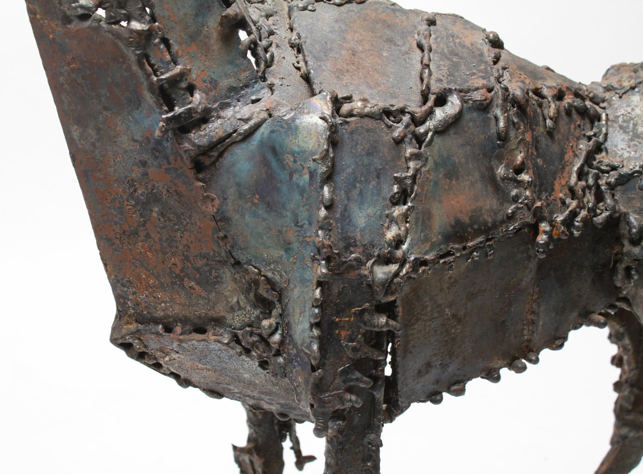 Steel Midcentury Brutalist Horse Sculpture