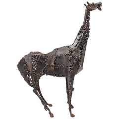 Midcentury Brutalist Horse Sculpture