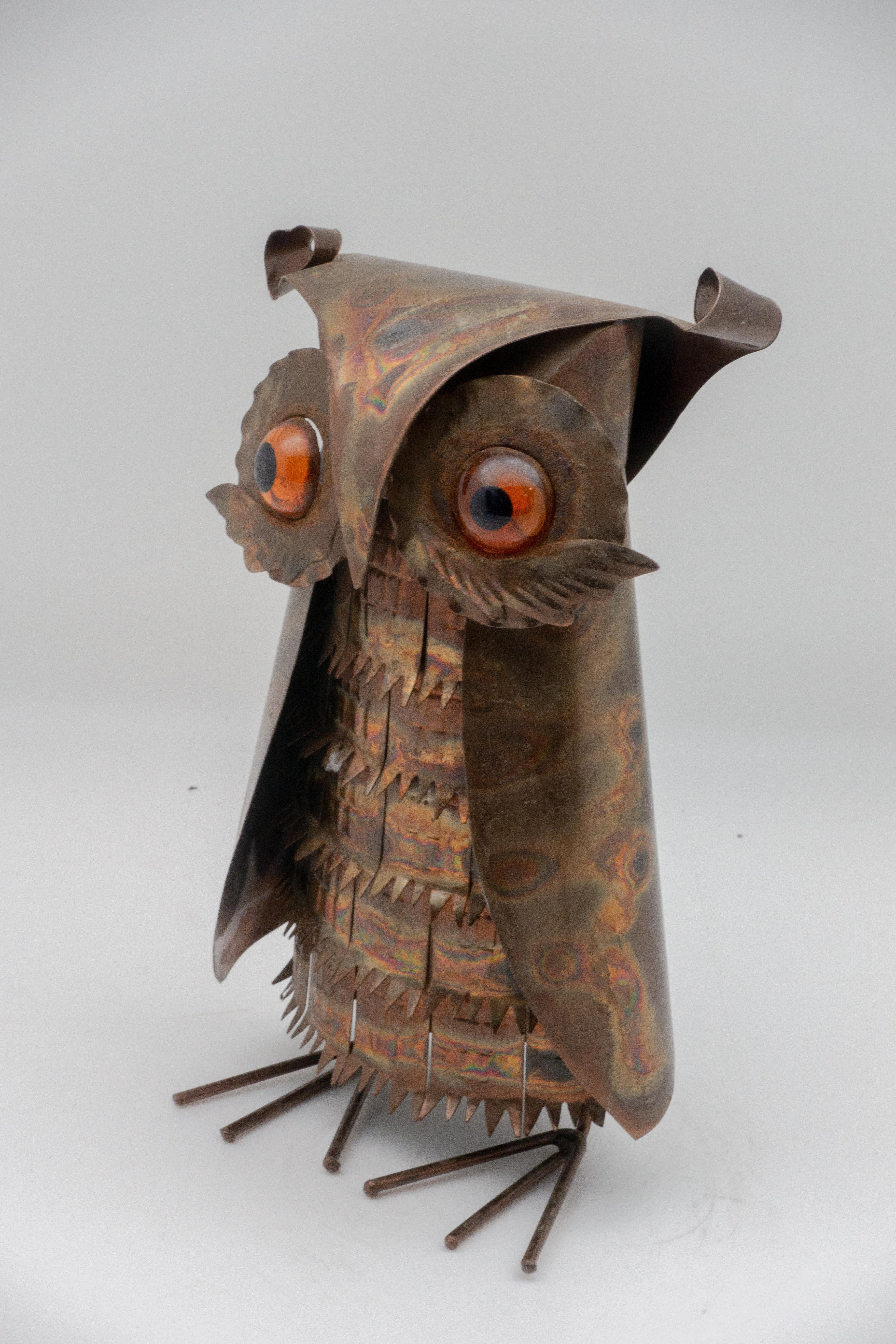 American Midcentury Brutalist Owl Sculpture