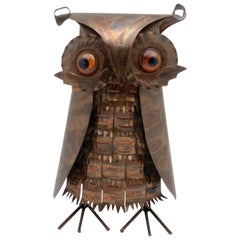 Vintage Midcentury Brutalist Owl Sculpture