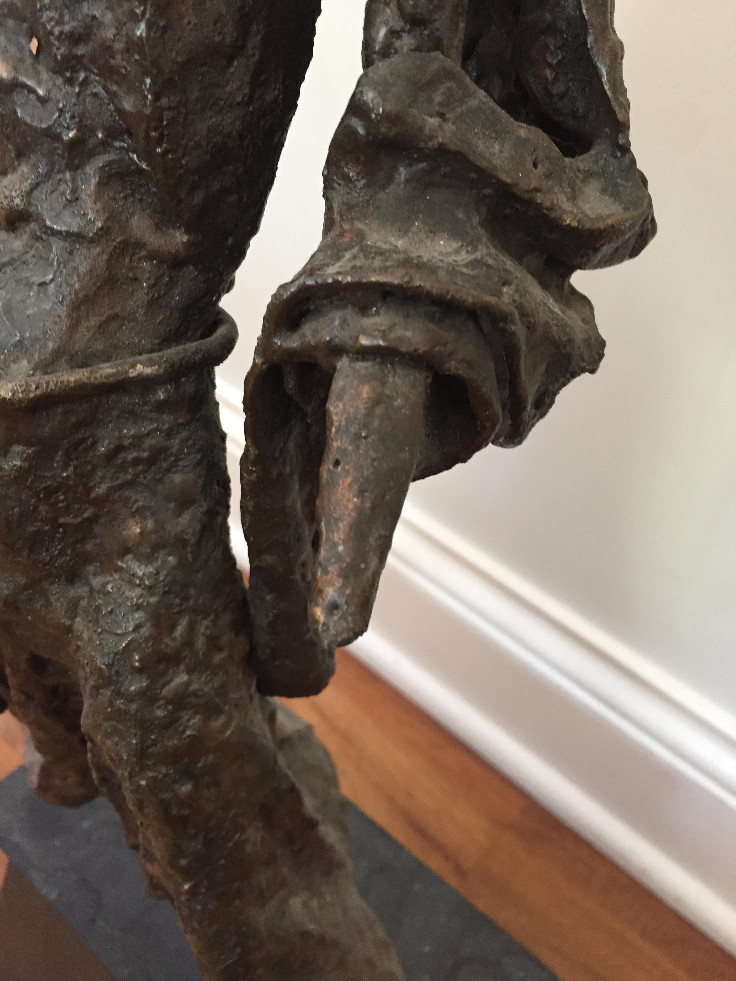 Mid-Century Brutalist Sculpture, Henry Gamson, Signed and Dated '67 For Sale 2
