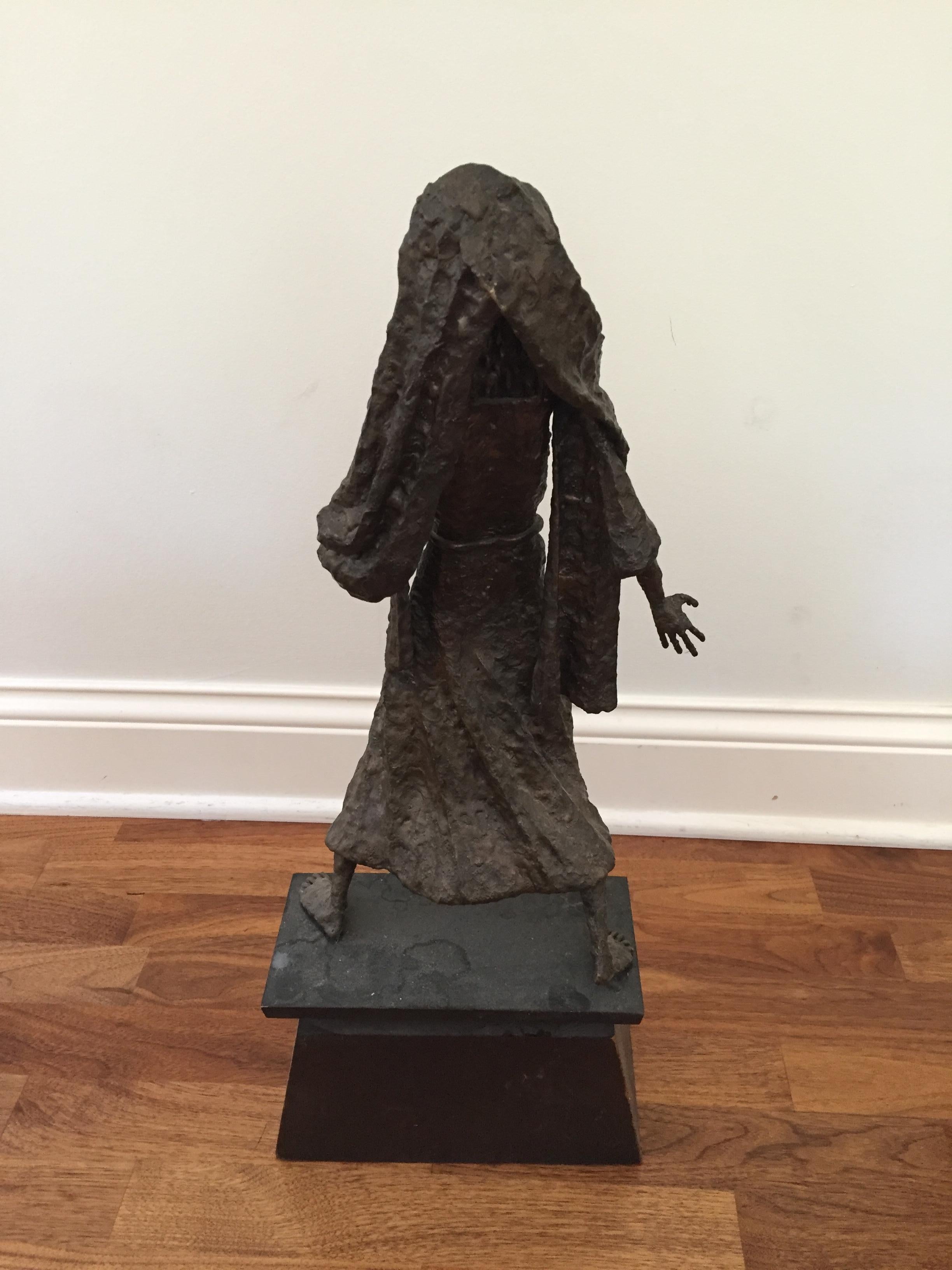 Mid-Century Brutalist Sculpture, Henry Gamson, Signed and Dated '67 In Distressed Condition For Sale In Chicago, IL