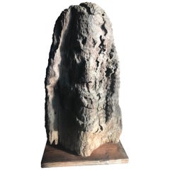 Midcentury Brutalist Wood Sculpture