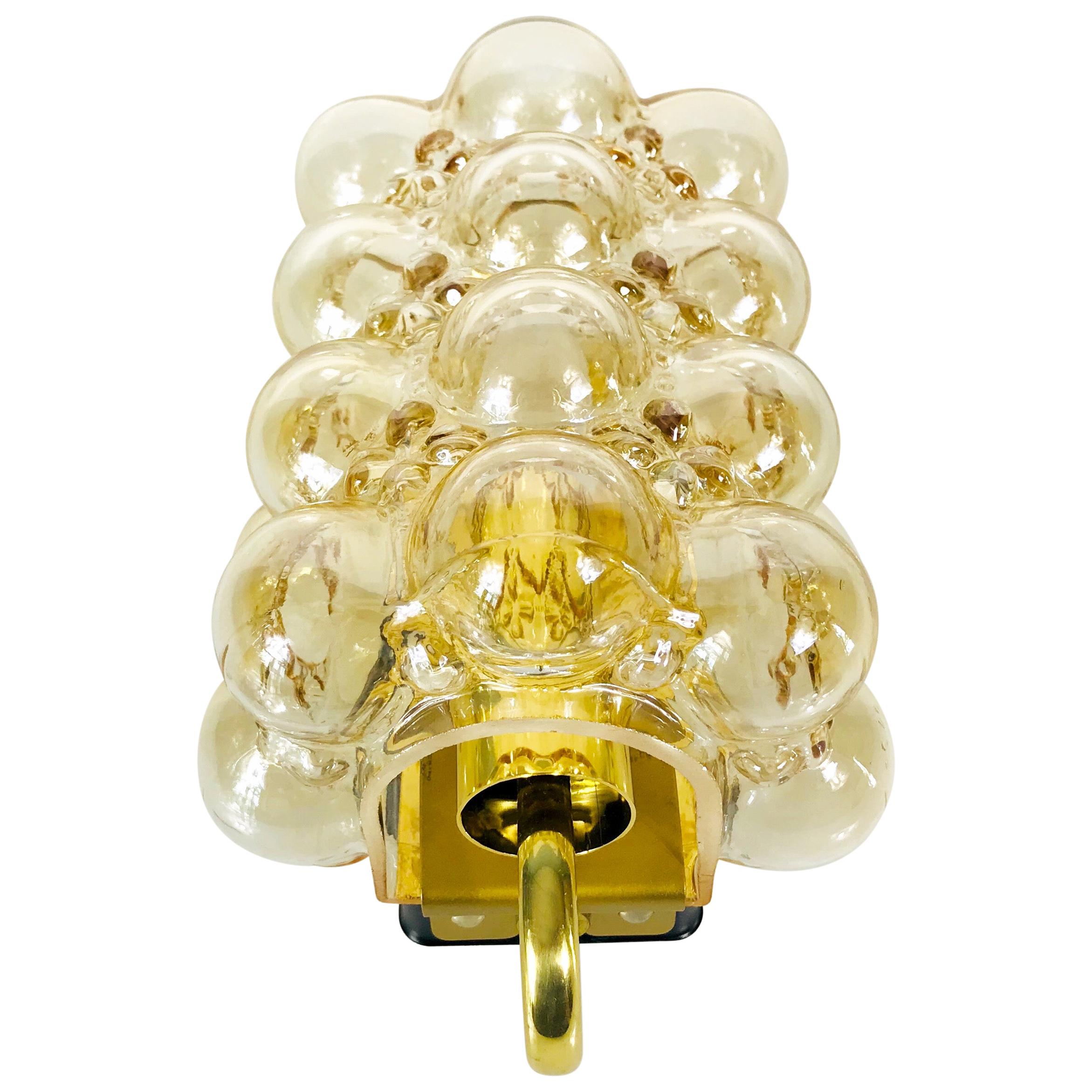 Midcentury Bubble Glass Wall Lamp by Helena Tynell for Limburg, 1960s