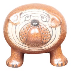 Midcentury Bulldog Figurine by Lisa Larson, 1960s