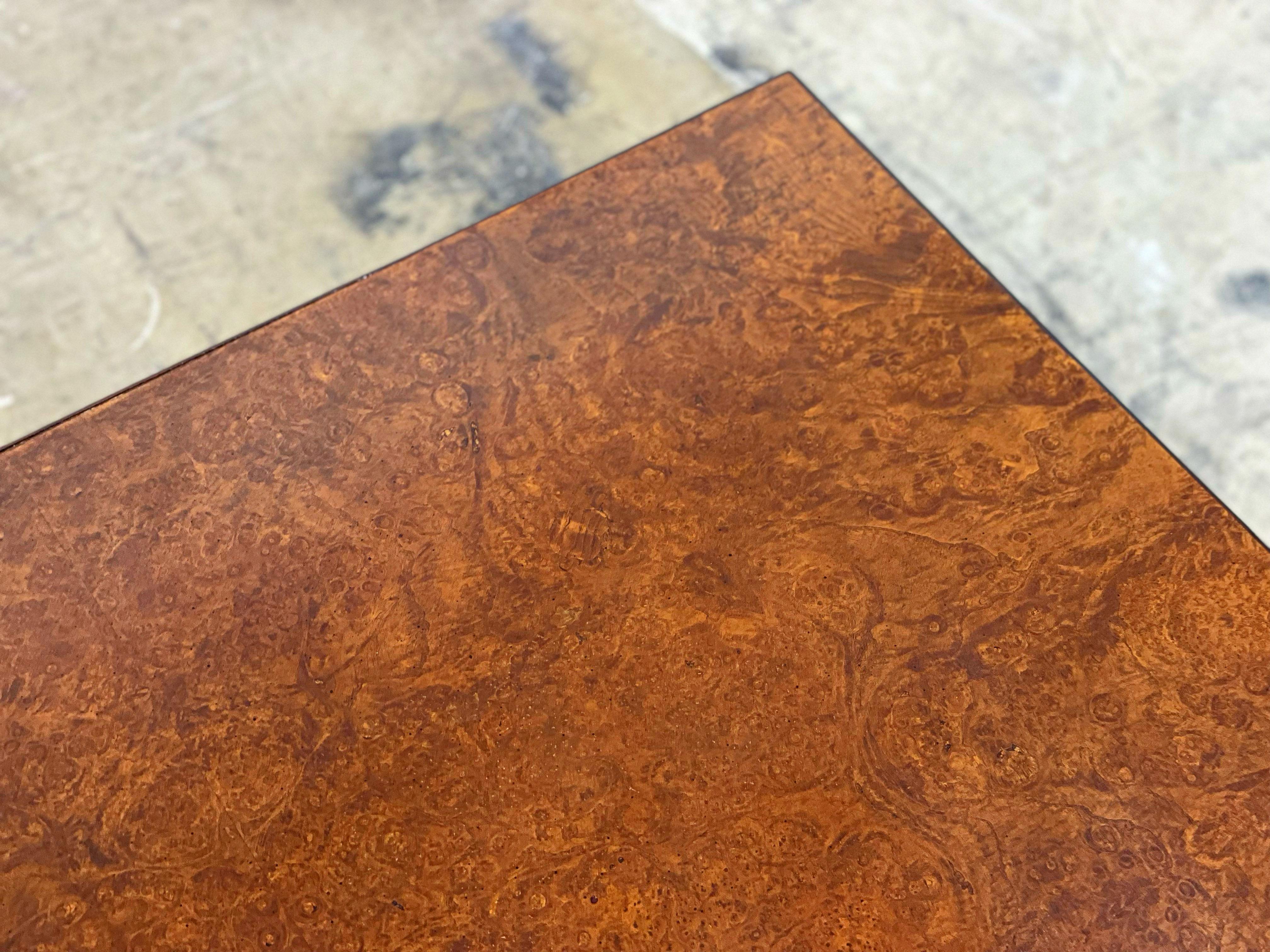 Midcentury Burl Wood Cocktail Table by John Widdicomb In Good Condition In Decatur, GA