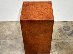 Midcentury Burl Wood Pedestal - Milo Baughman für Thayer Coggin - Display Stand