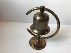 Midcentury Butler Bell in Brass by Cawa, Denmark, 1960s