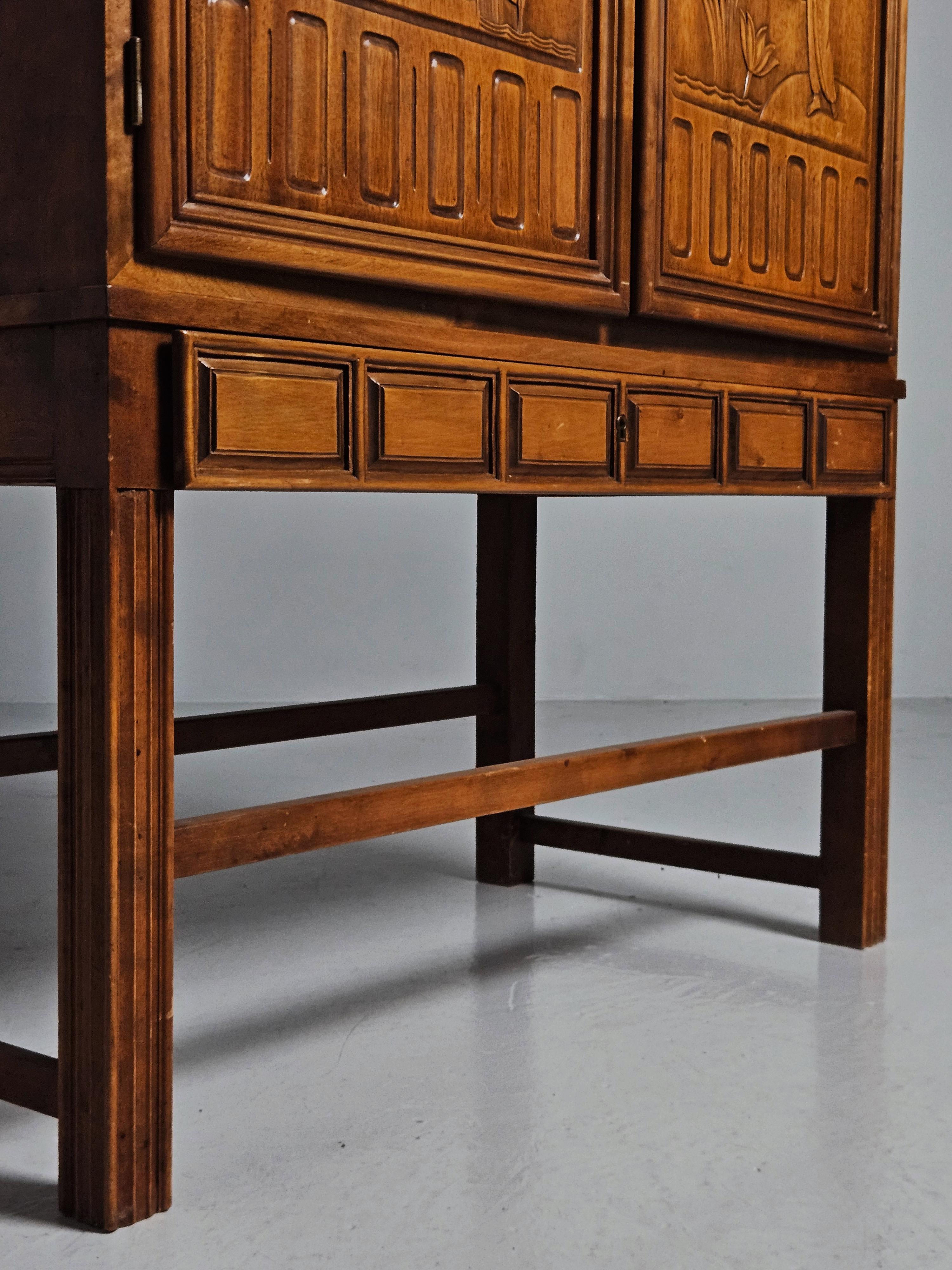 Scandinavian Modern Midcentury cabinet by Eugen Höglund, Vetlanda, Sweden, 1950s