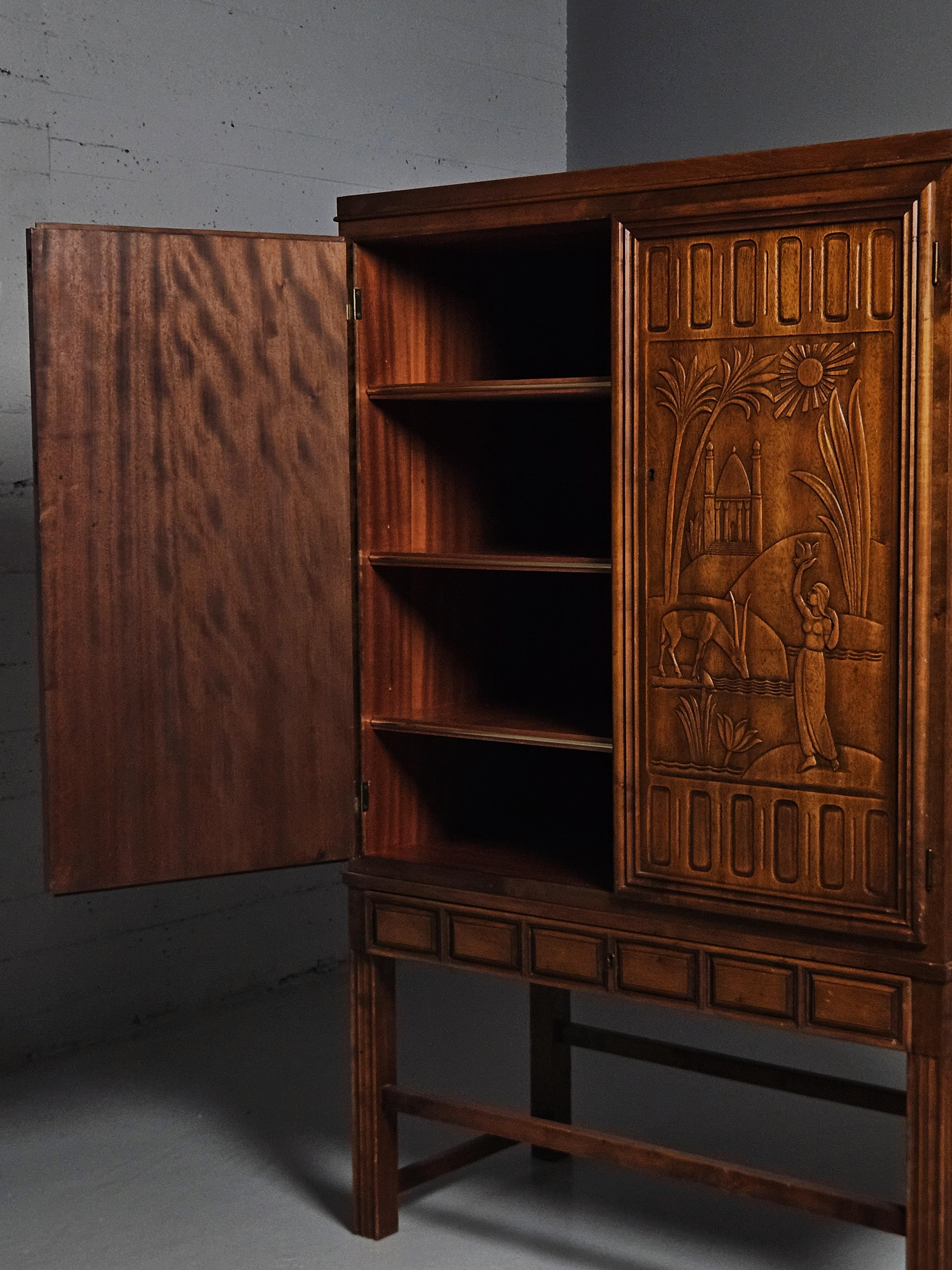 Swedish Midcentury cabinet by Eugen Höglund, Vetlanda, Sweden, 1950s