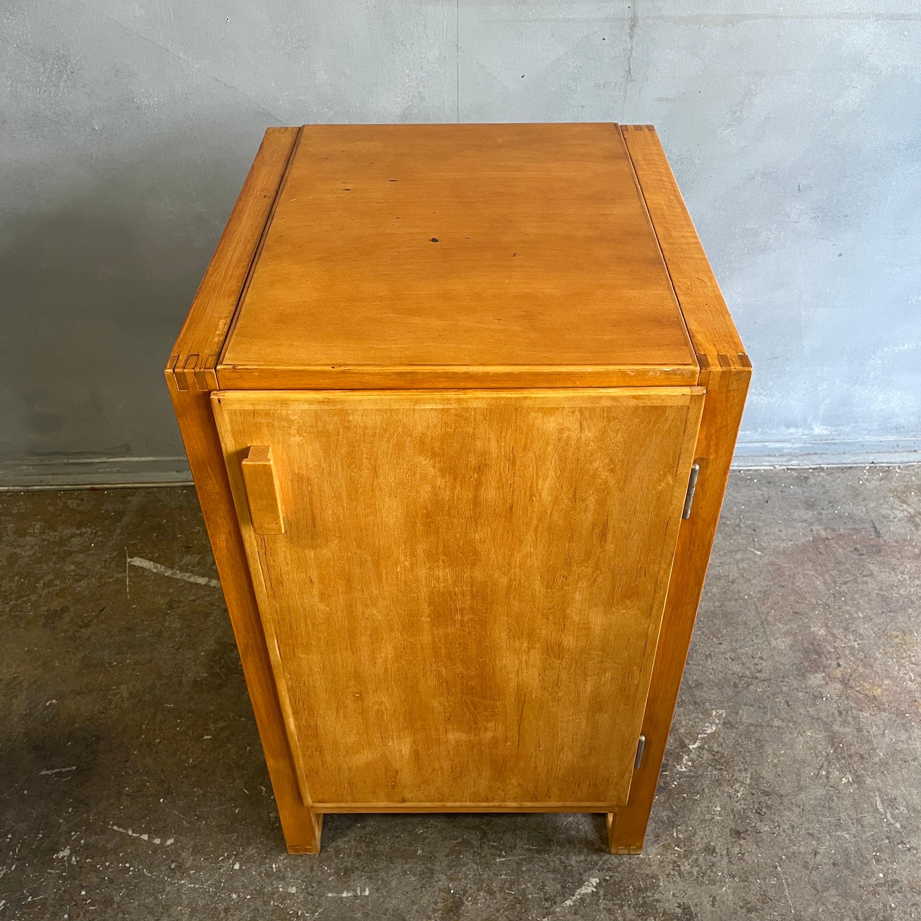 Midcentury Cabinet in Birch Sweden In Good Condition In BROOKLYN, NY