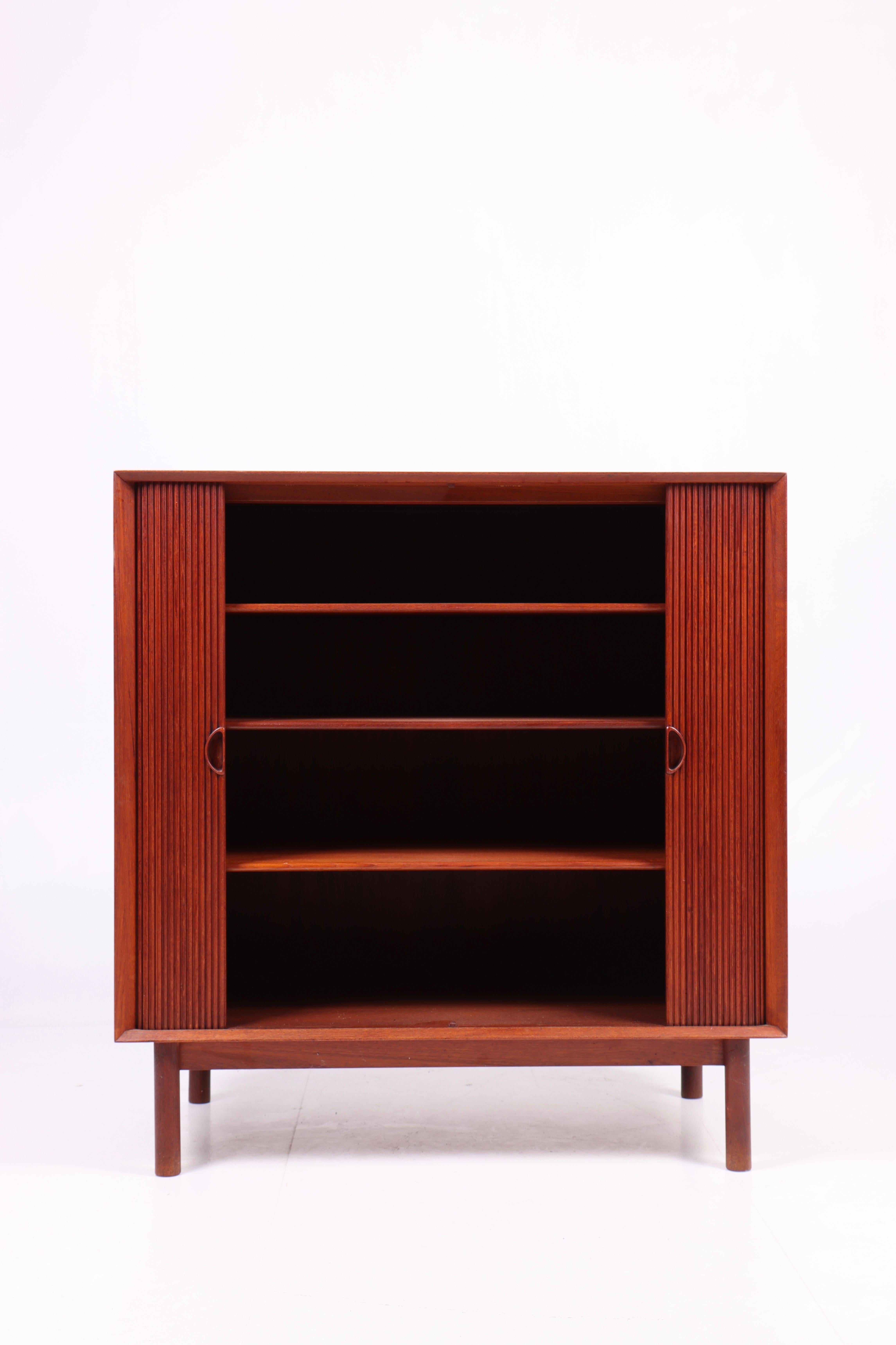 Scandinavian Modern Midcentury Cabinet in Solid Teak Designed by Hvidt & Mølgaard, 1950s For Sale