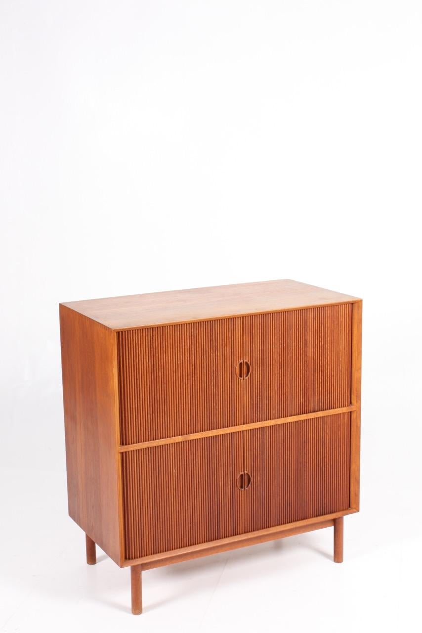 Midcentury Cabinet in Solid Teak Designed by Hvidt & M�ølgaard, 1950s 1