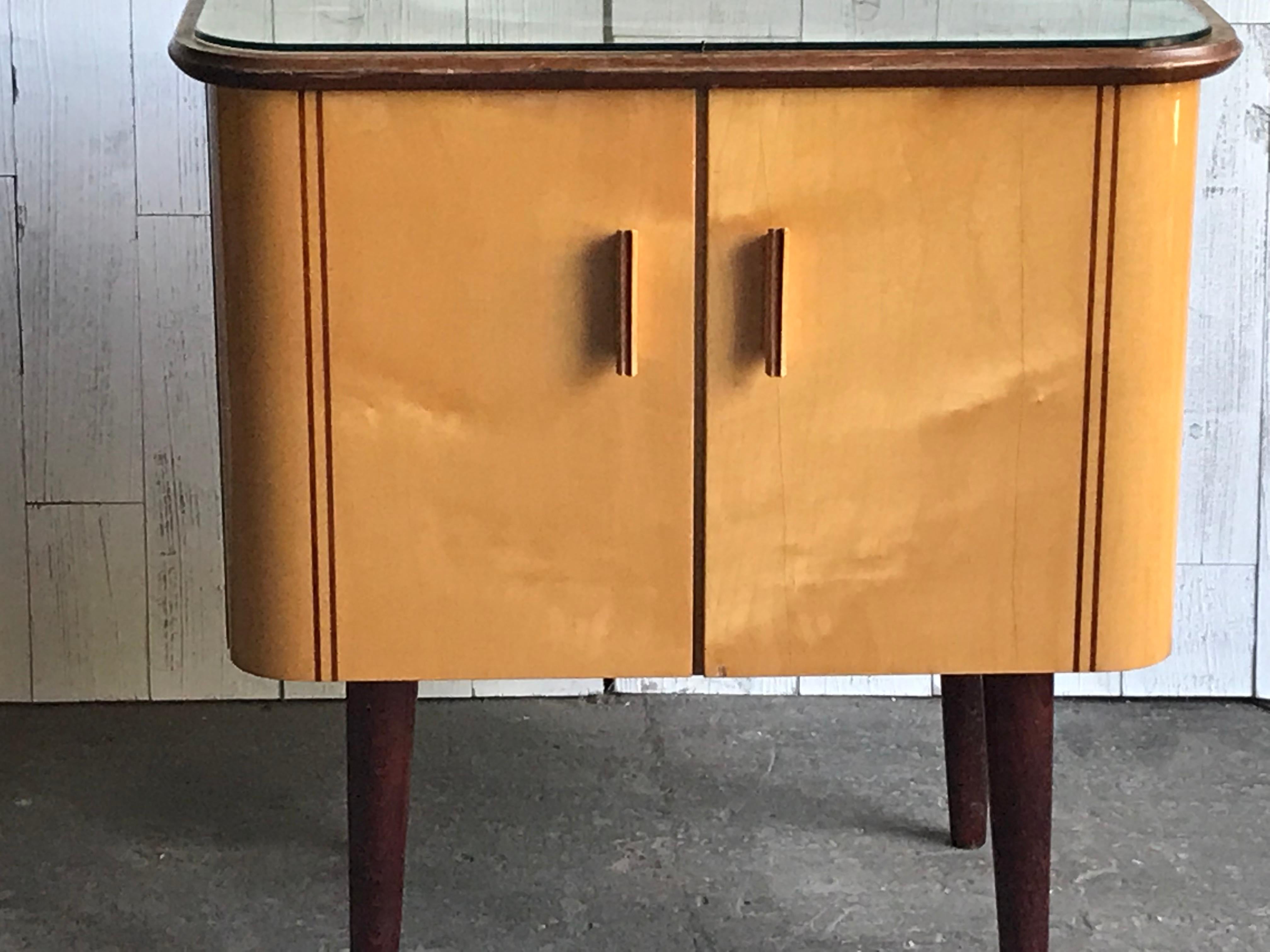 Hungarian Midcentury Cabinet or  Nightstand ca1960s For Sale