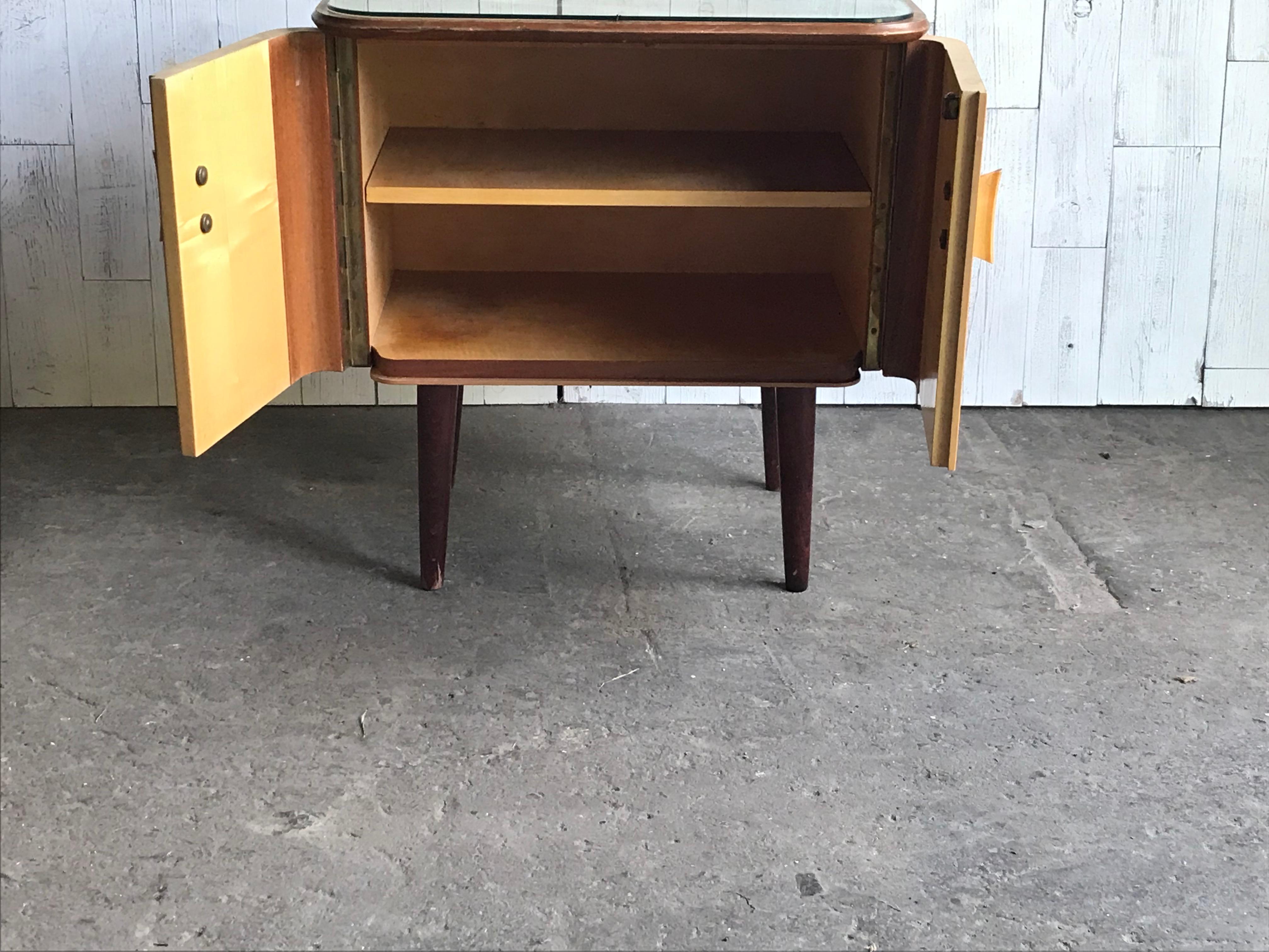 Lacquered Midcentury Cabinet or  Nightstand ca1960s For Sale
