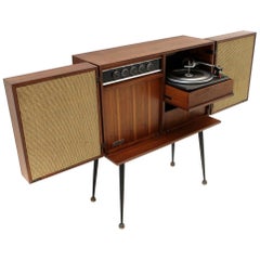 Vintage Midcentury Cabinet Stereo Record Player by Philco, 1950s