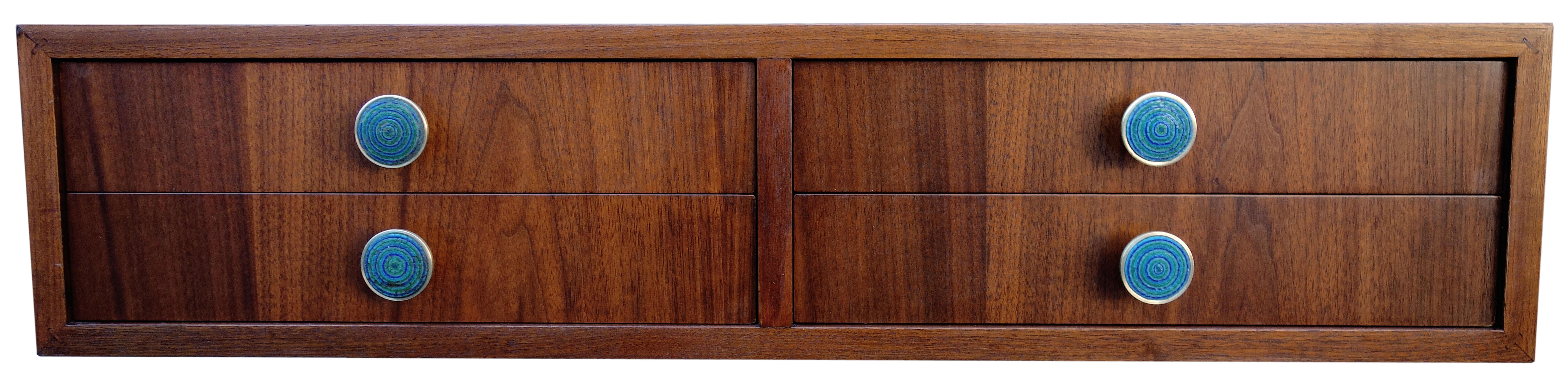 Mid-Century Modern Midcentury Cabinet Top Set of Drawers For Sale