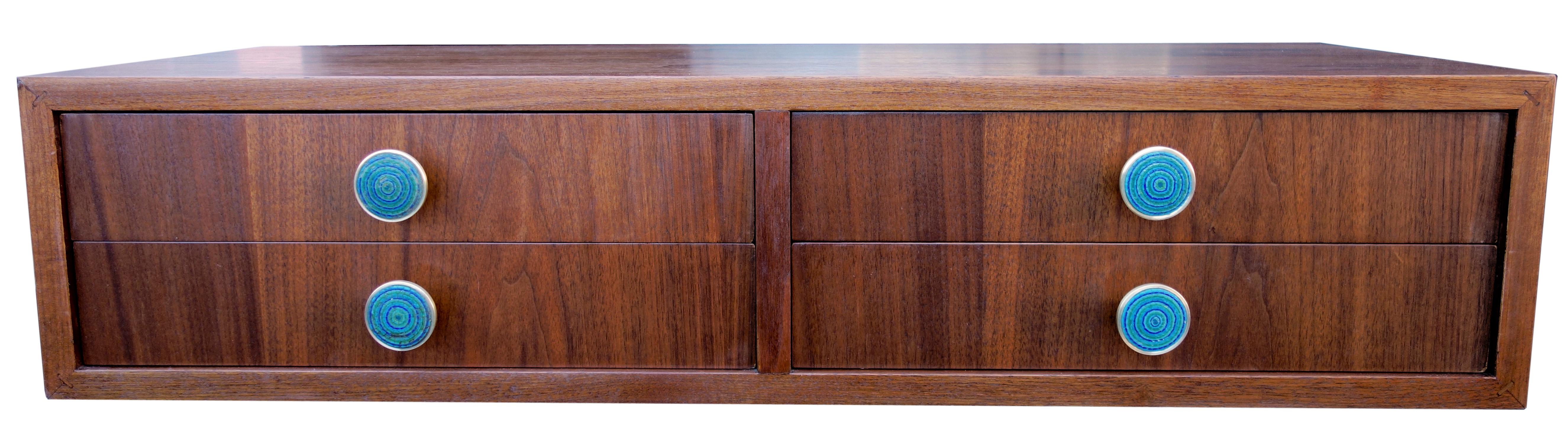 Midcentury Cabinet Top Set of Drawers In Good Condition For Sale In BROOKLYN, NY