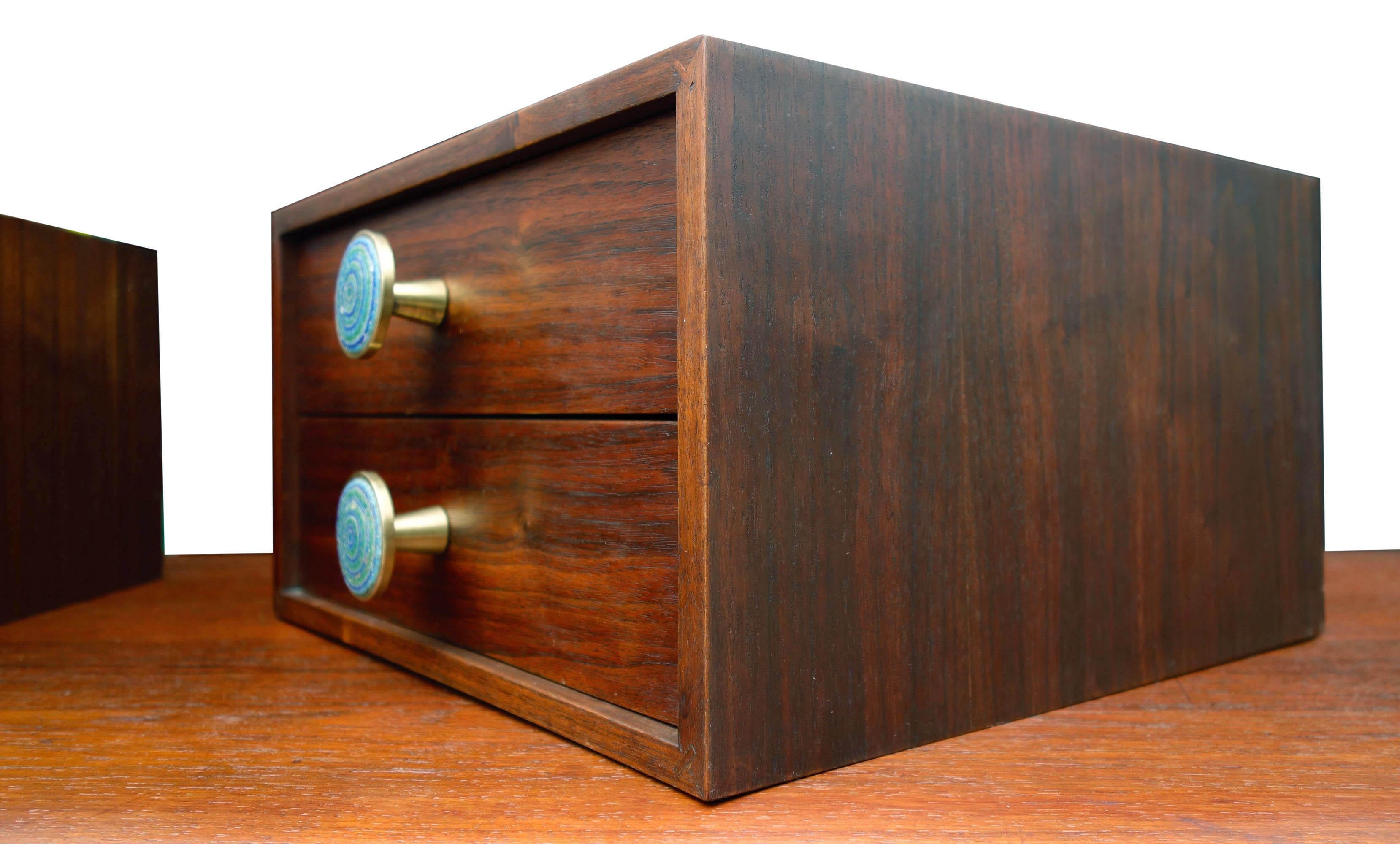 20th Century Midcentury Cabinet Top Set of Drawers For Sale