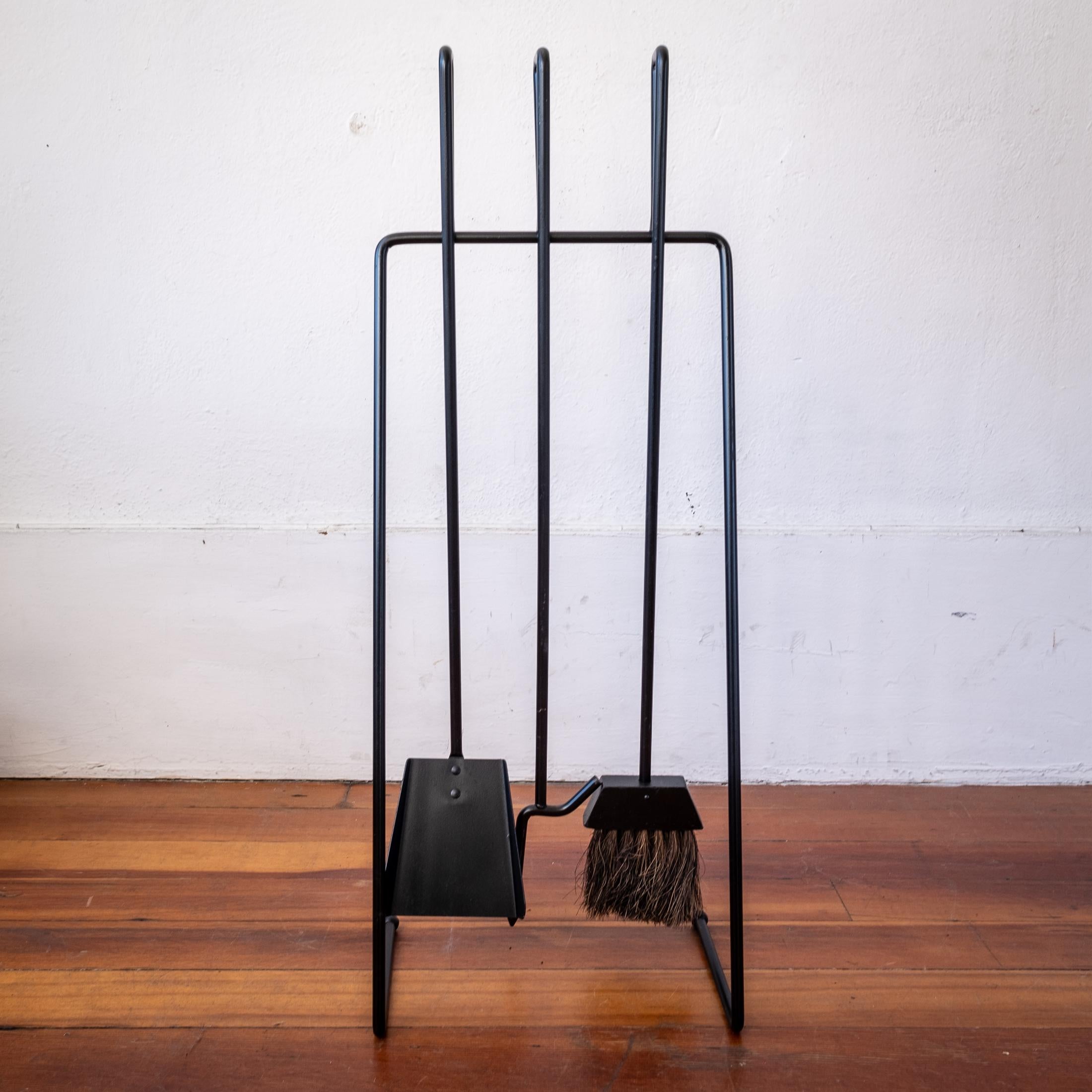 Midcentury California Design Fireplace Tools by Tepper Meyer In Good Condition In San Diego, CA