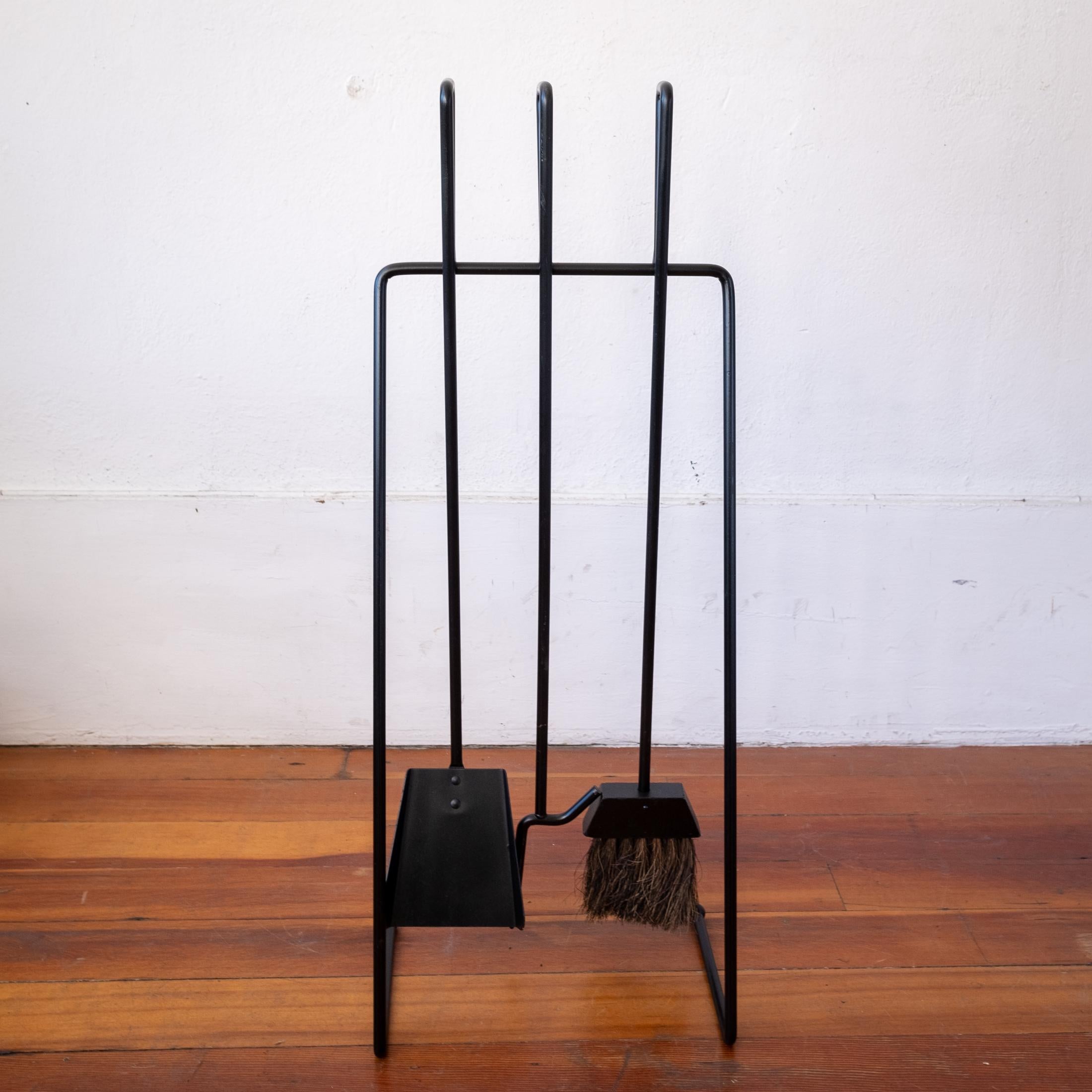 Iron Midcentury California Design Fireplace Tools by Tepper Meyer