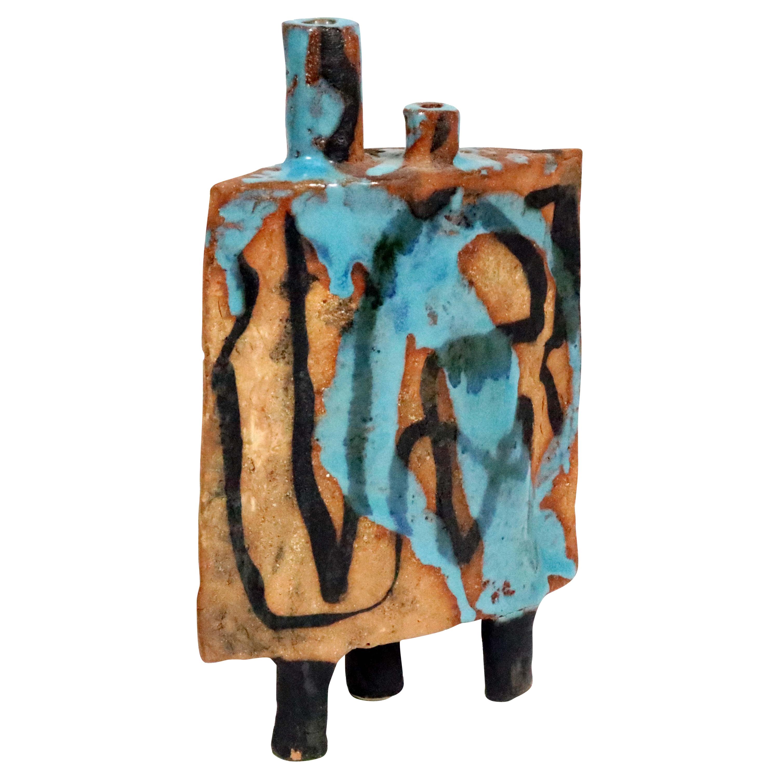 Midcentury Abstract Sculpture by California Studio Potter Win Ng
