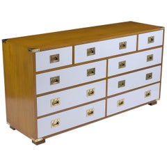 Mid Century Campaign Chest of Drawers
