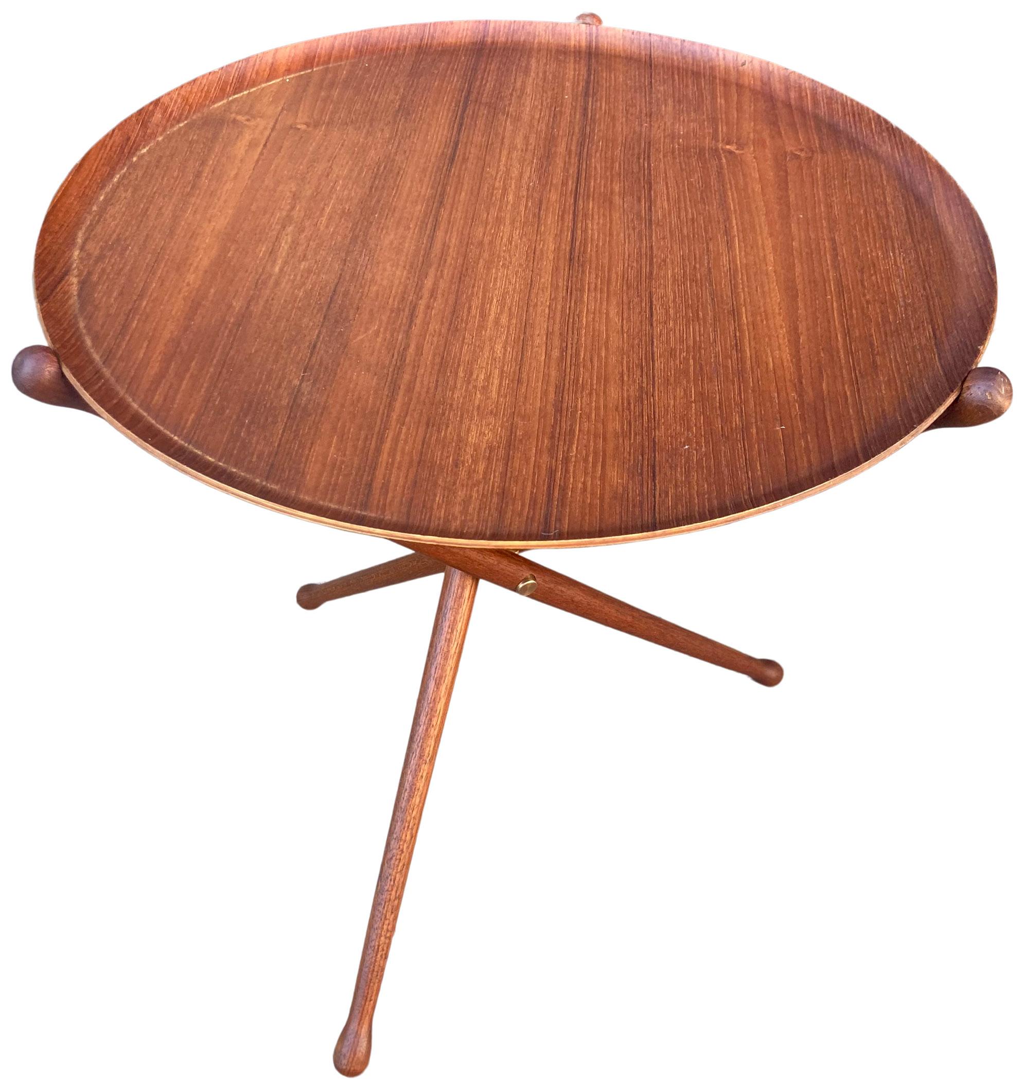 20th Century Midcentury Campaign Tray Table 
by Nils Trautner For Sale