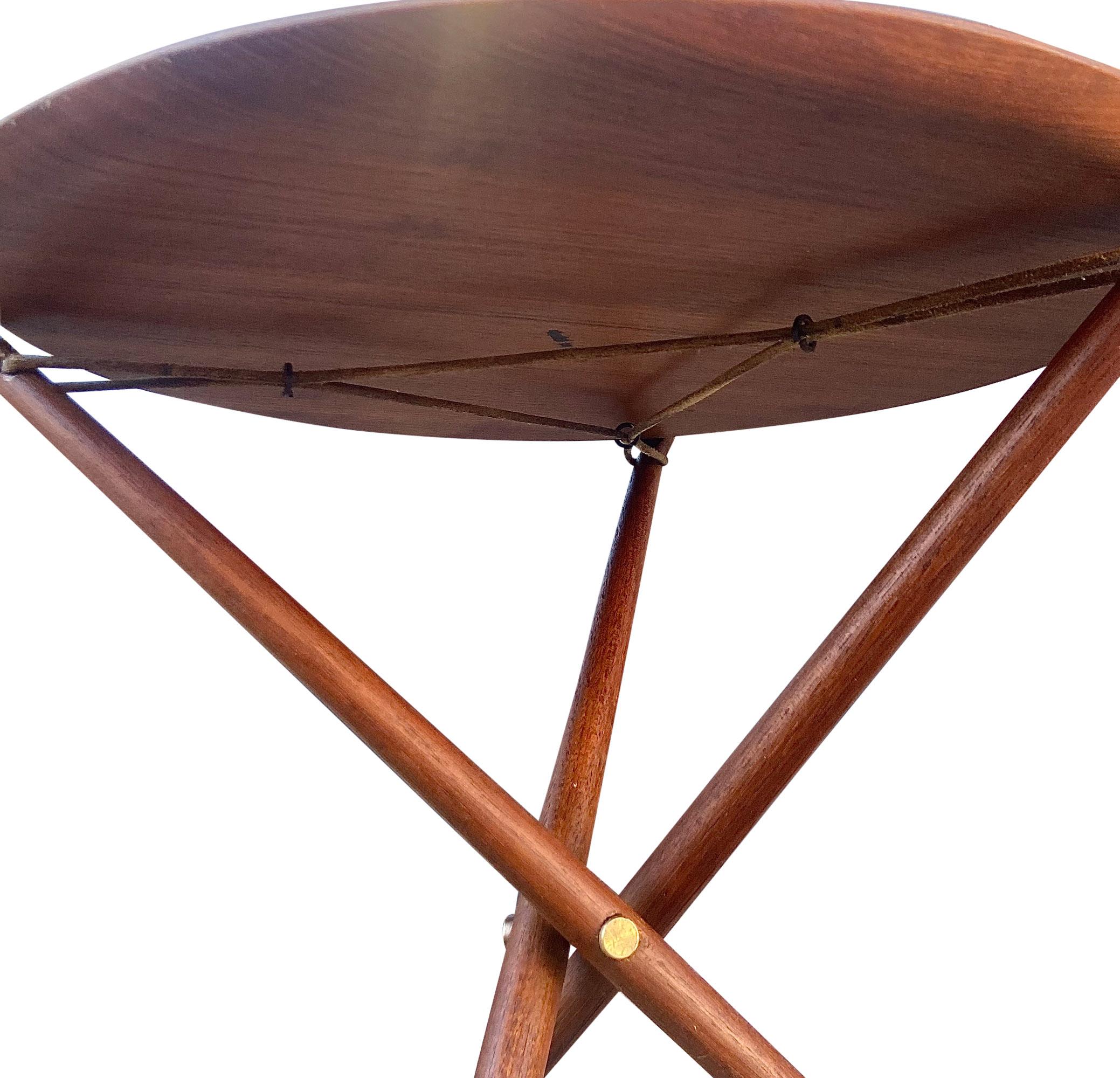 Midcentury Campaign Tray Table 
by Nils Trautner For Sale 1