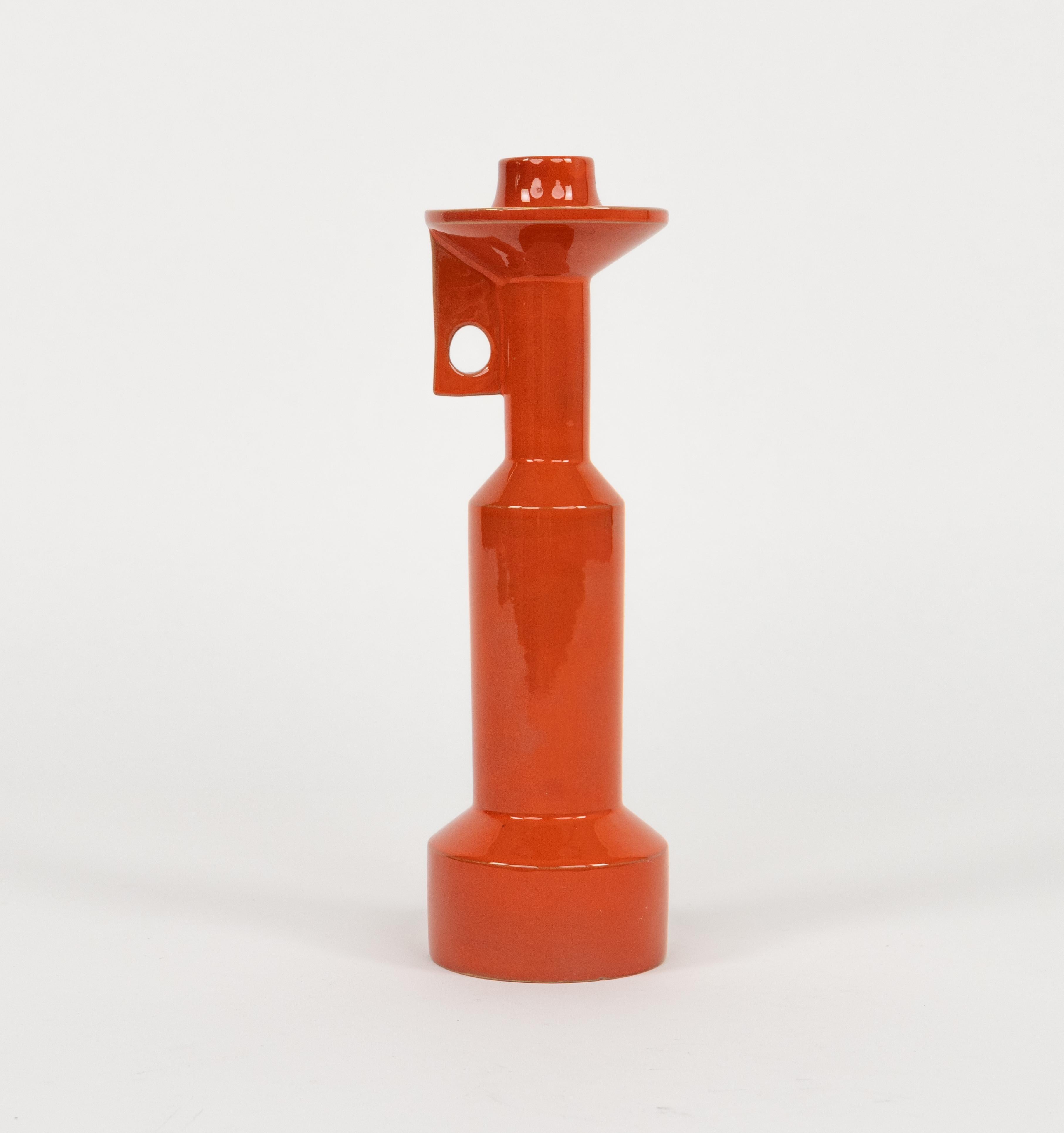 italien Porte-bougies en céramique d'Enzo Bioli pour Il Picchio, Italie, 1970 en vente