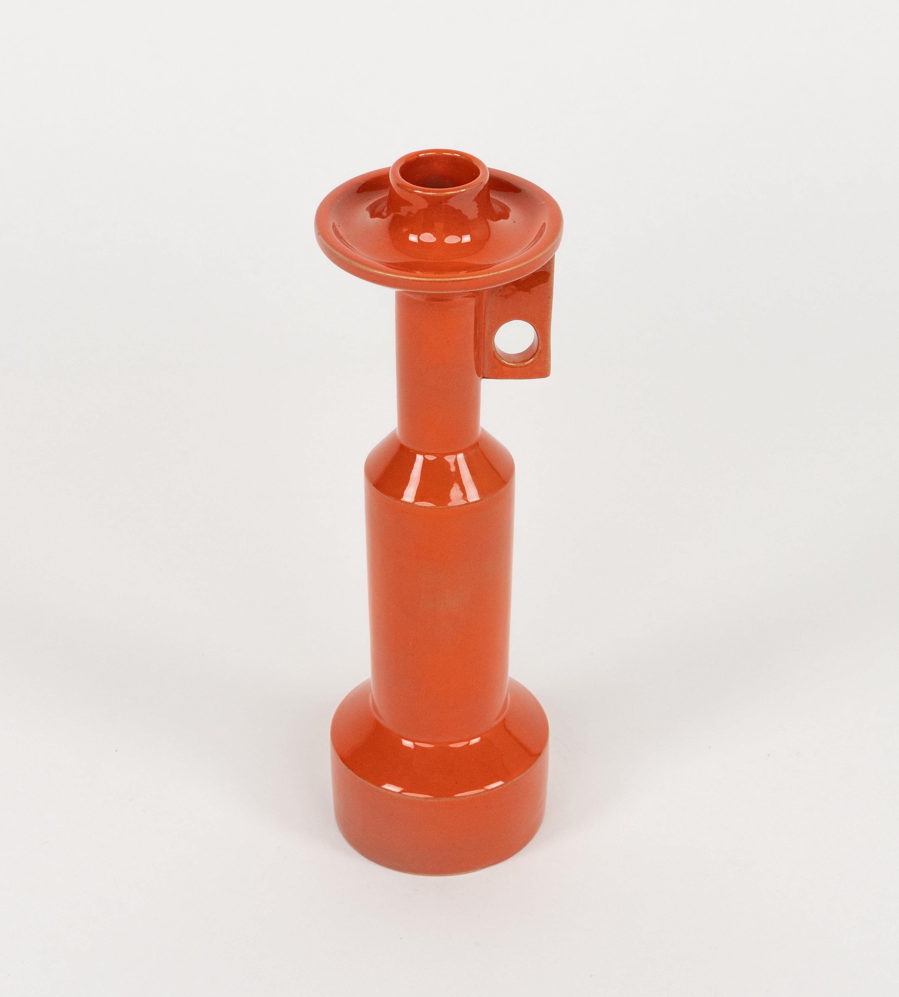 Porte-bougies en céramique d'Enzo Bioli pour Il Picchio, Italie, 1970 Bon état - En vente à Rome, IT