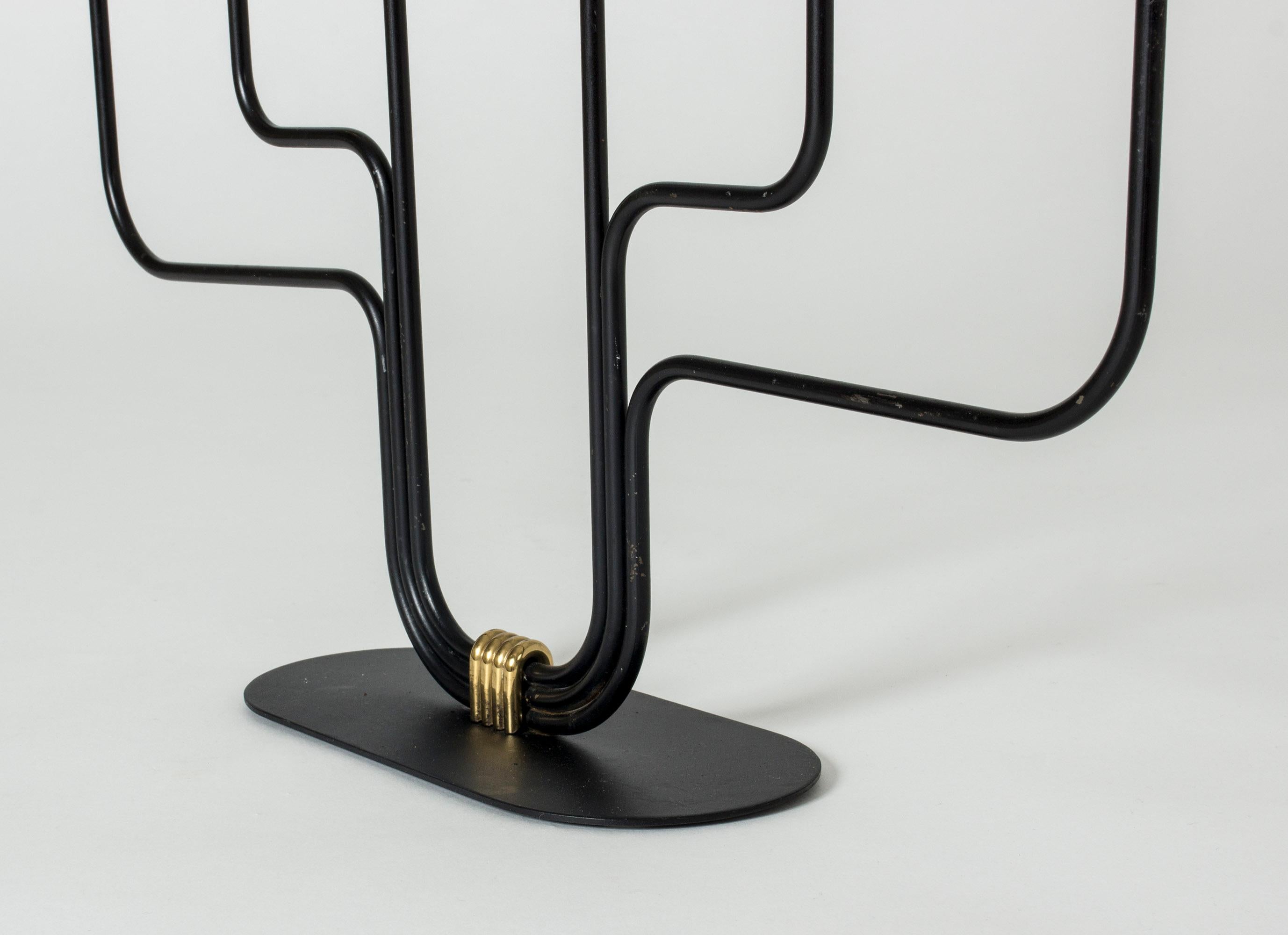 Metal Midcentury Candlestick by Gunnar Ander