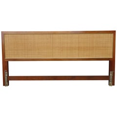 Midcentury Cane headboard by Harvey Probber