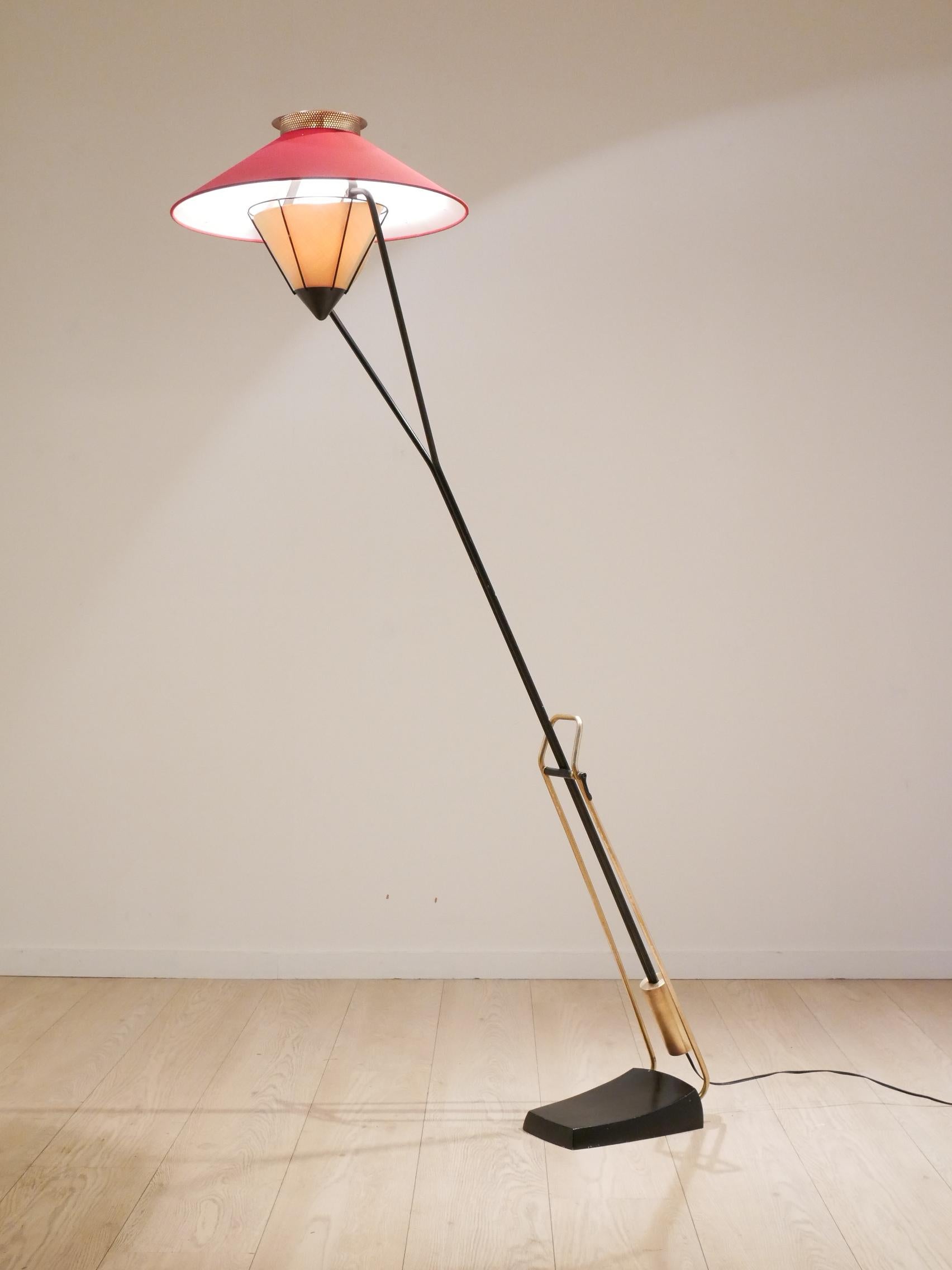 Midcentury Carl Auböck Austrian Counterweight Floor Lamp For Sale 4