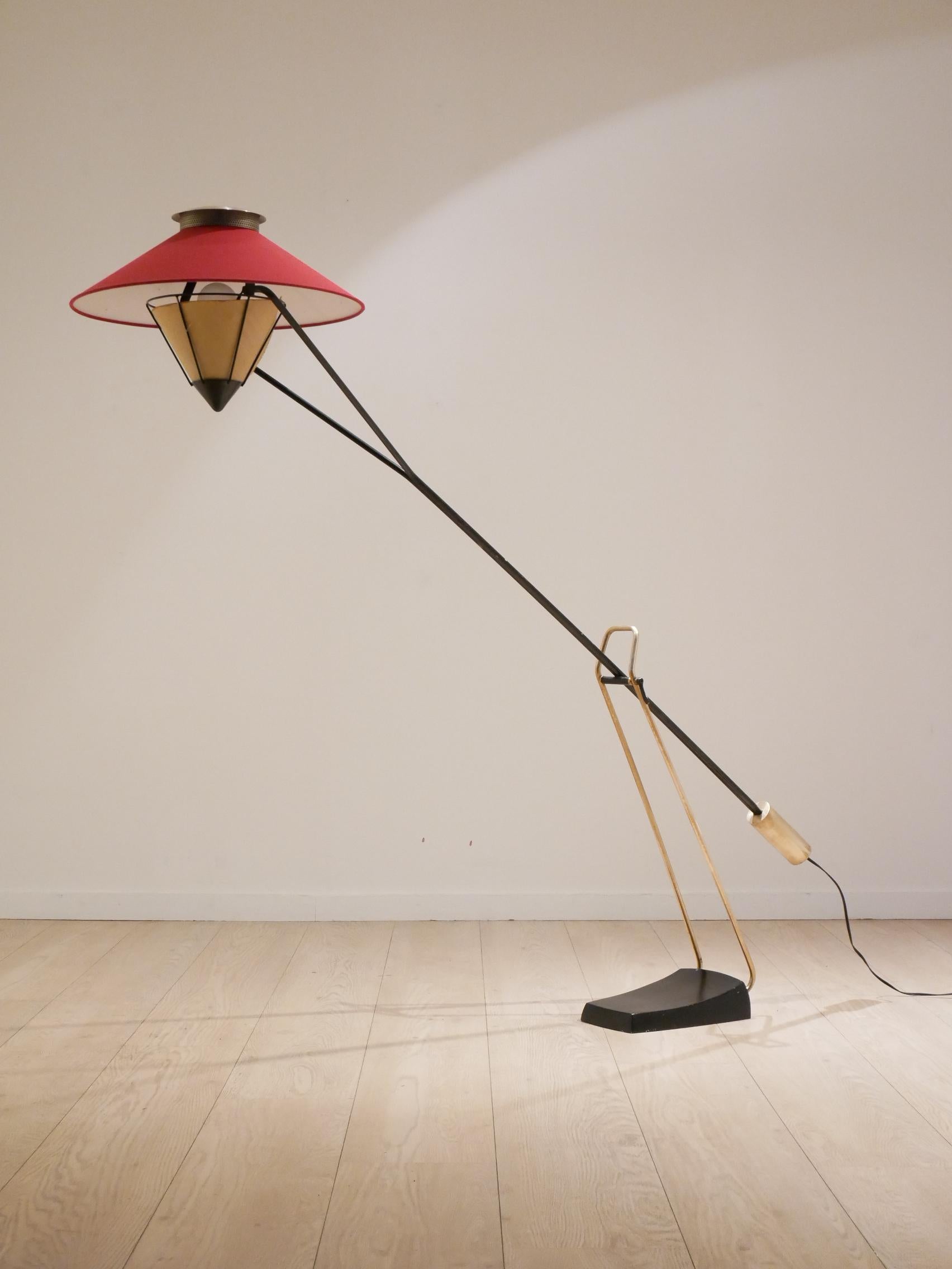 Midcentury Carl Auböck Austrian Counterweight Floor Lamp For Sale 5