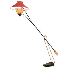 Midcentury Carl Auböck Austrian Counterweight Floor Lamp