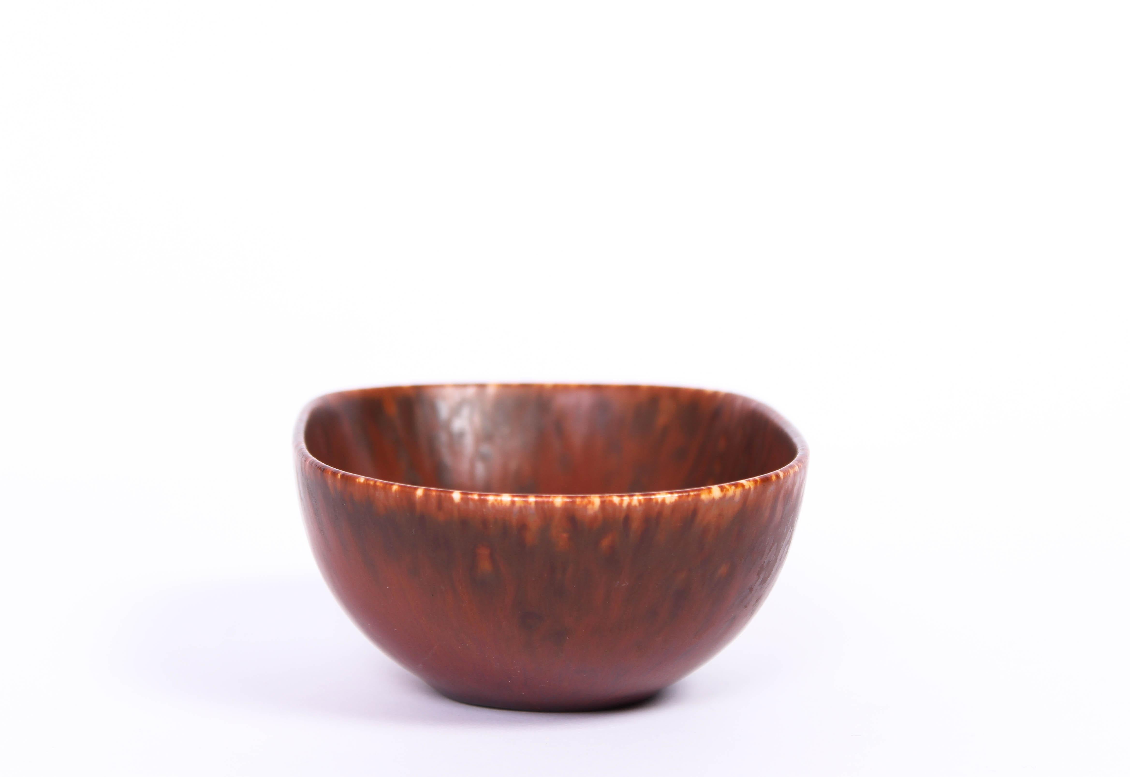 Midcentury Carl-Harry Stålhane Ceramic Bowl by Rörstrand In Good Condition In Malmo, SE