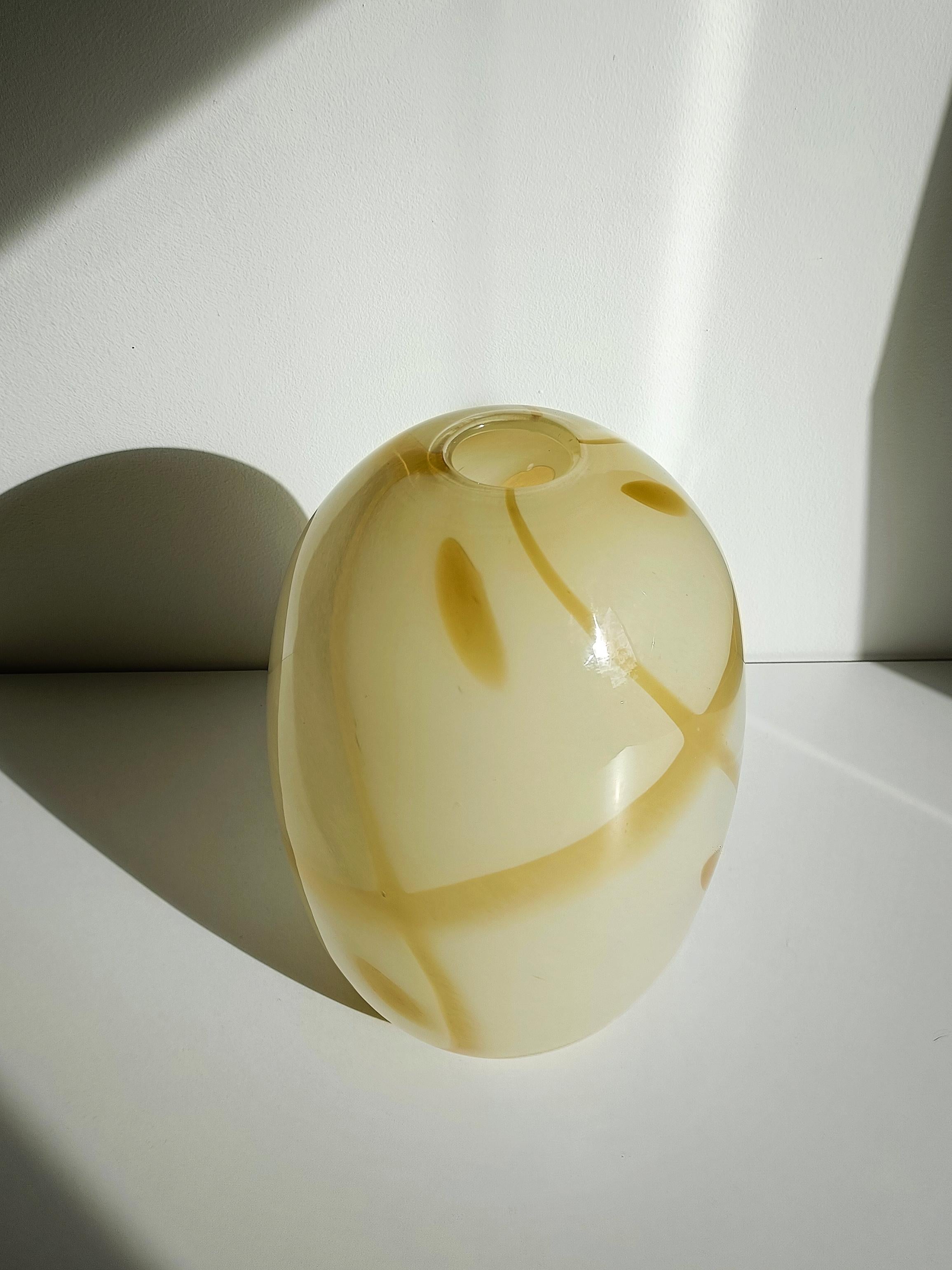 Midcentury Murano Glass Vase by Carlo Scarpa for Venini , Italy, 1960s In Excellent Condition For Sale In Valencia, VC