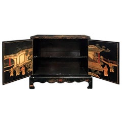 Midcentury Carved Chinoiserie Cabinet