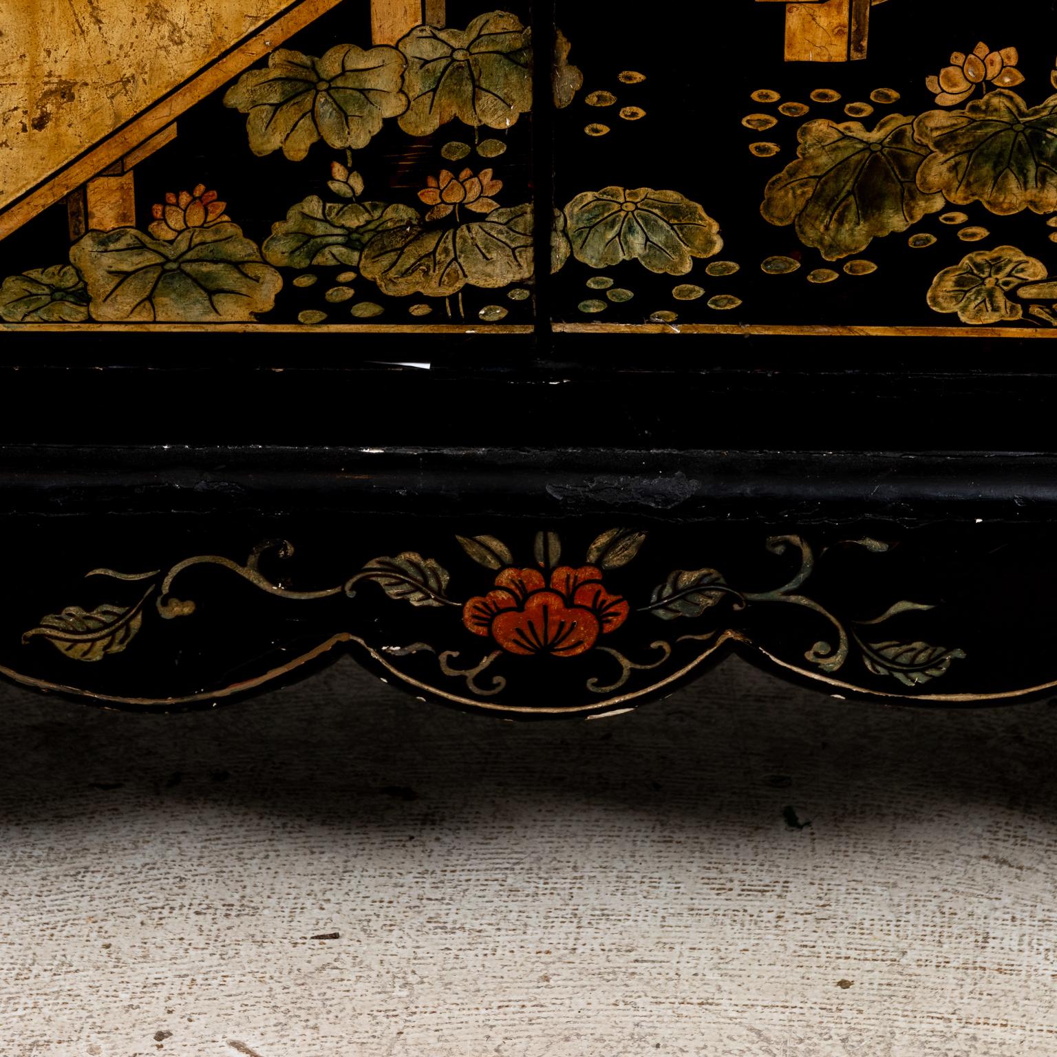 Midcentury Carved Chinoiserie Cabinet 2