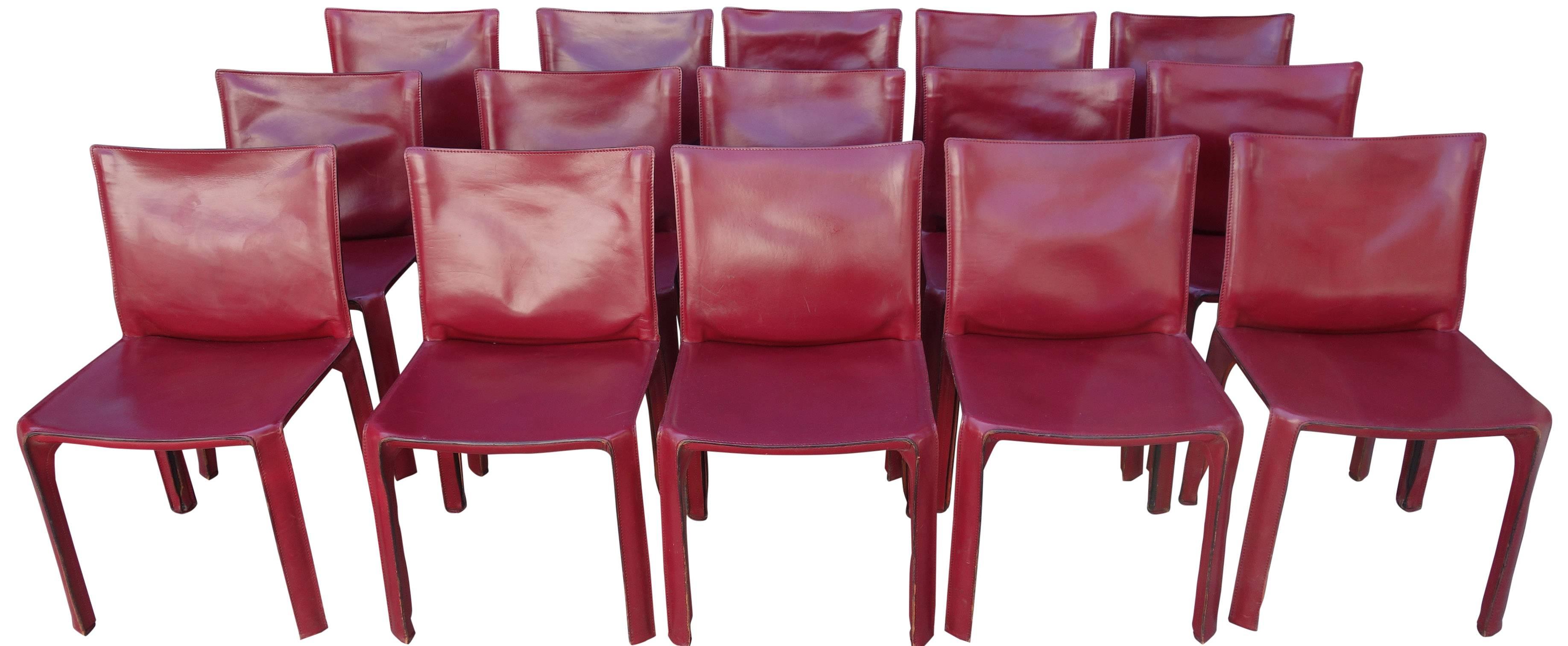 Mid-Century Modern Midcentury Cassina Cab Chairs by Mario Bellini