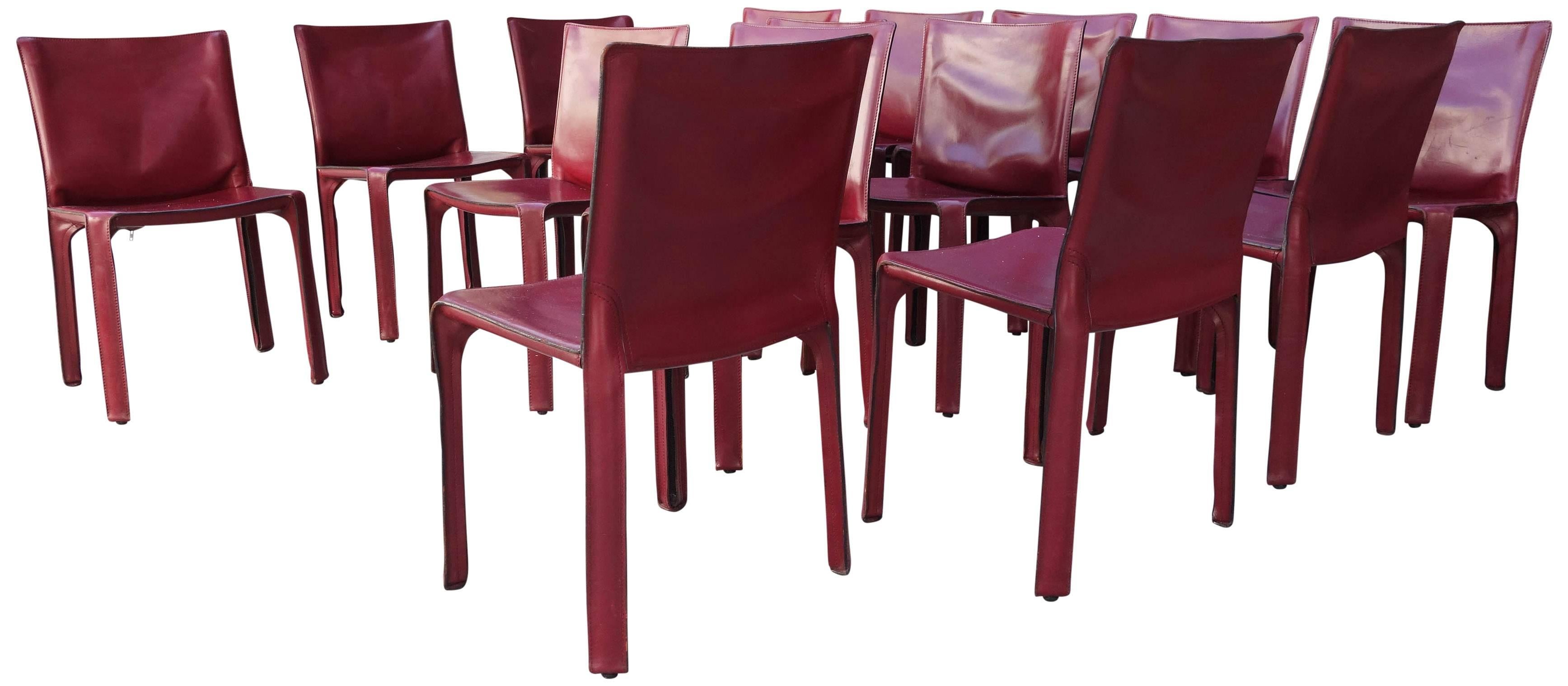 Midcentury Cassina Cab Chairs by Mario Bellini 2