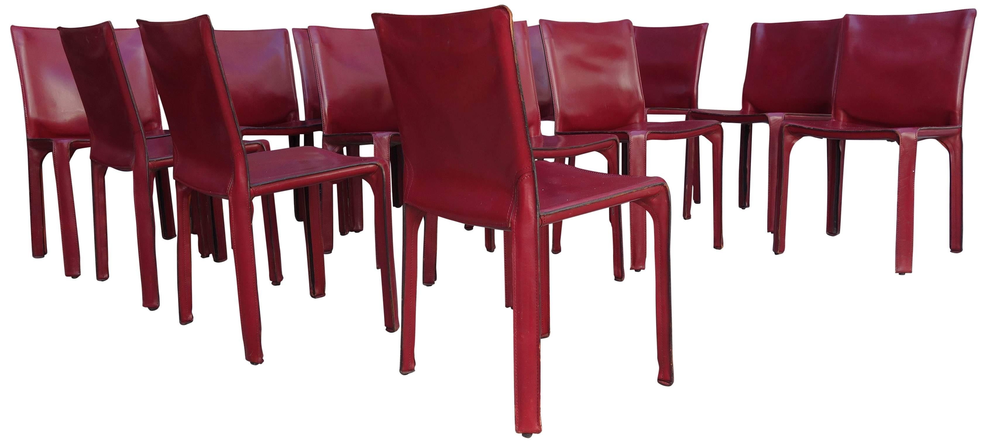 Midcentury Cassina Cab Chairs by Mario Bellini 3