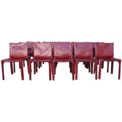 Midcentury Cassina Cab Chairs by Mario Bellini